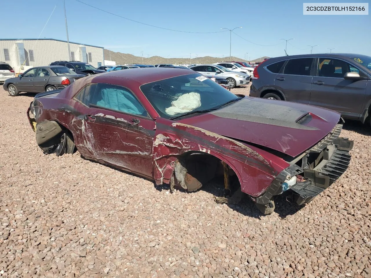 2020 Dodge Challenger R/T VIN: 2C3CDZBT0LH152166 Lot: 39402794