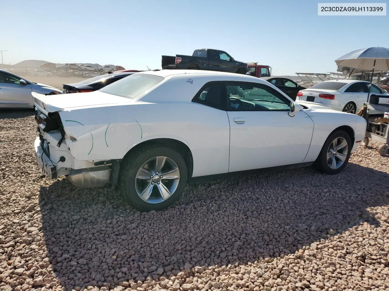 2020 Dodge Challenger Sxt VIN: 2C3CDZAG9LH113399 Lot: 55269474