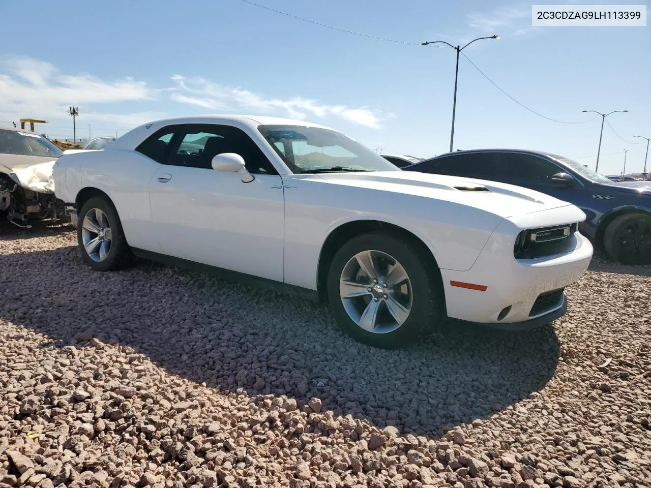 2020 Dodge Challenger Sxt VIN: 2C3CDZAG9LH113399 Lot: 55269474