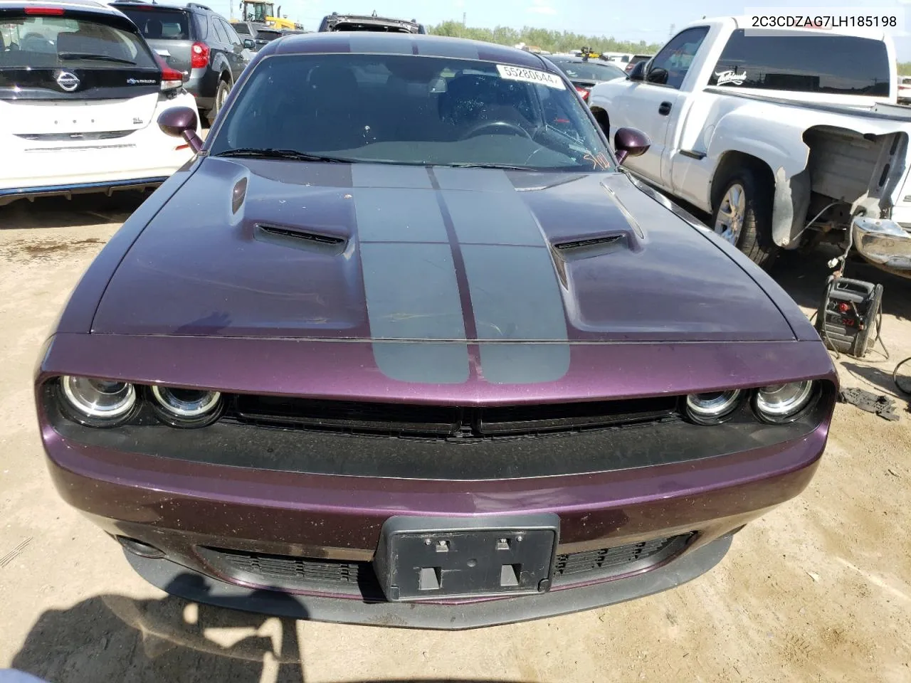 2020 Dodge Challenger Sxt VIN: 2C3CDZAG7LH185198 Lot: 55280644