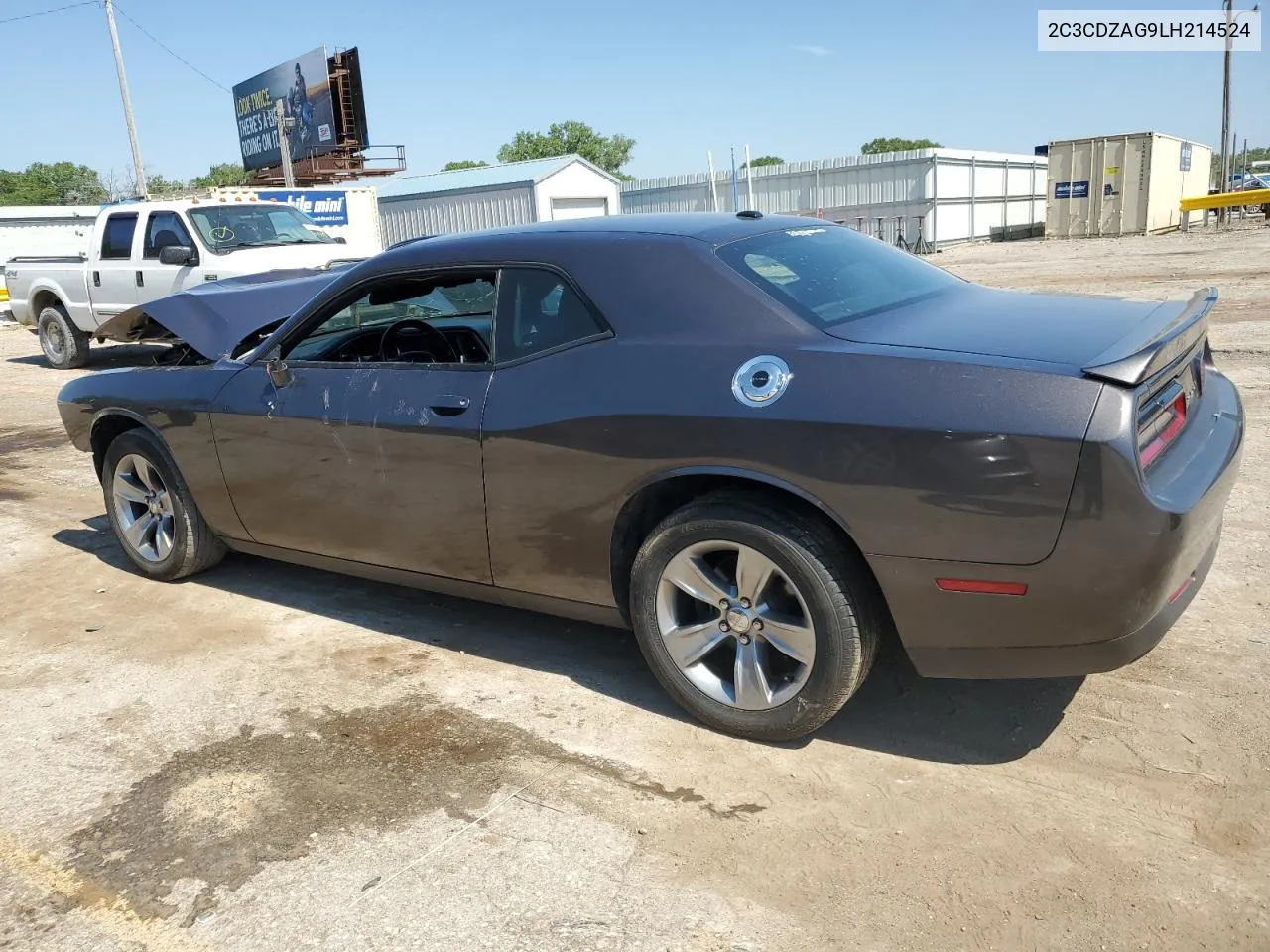 2020 Dodge Challenger Sxt VIN: 2C3CDZAG9LH214524 Lot: 58695354