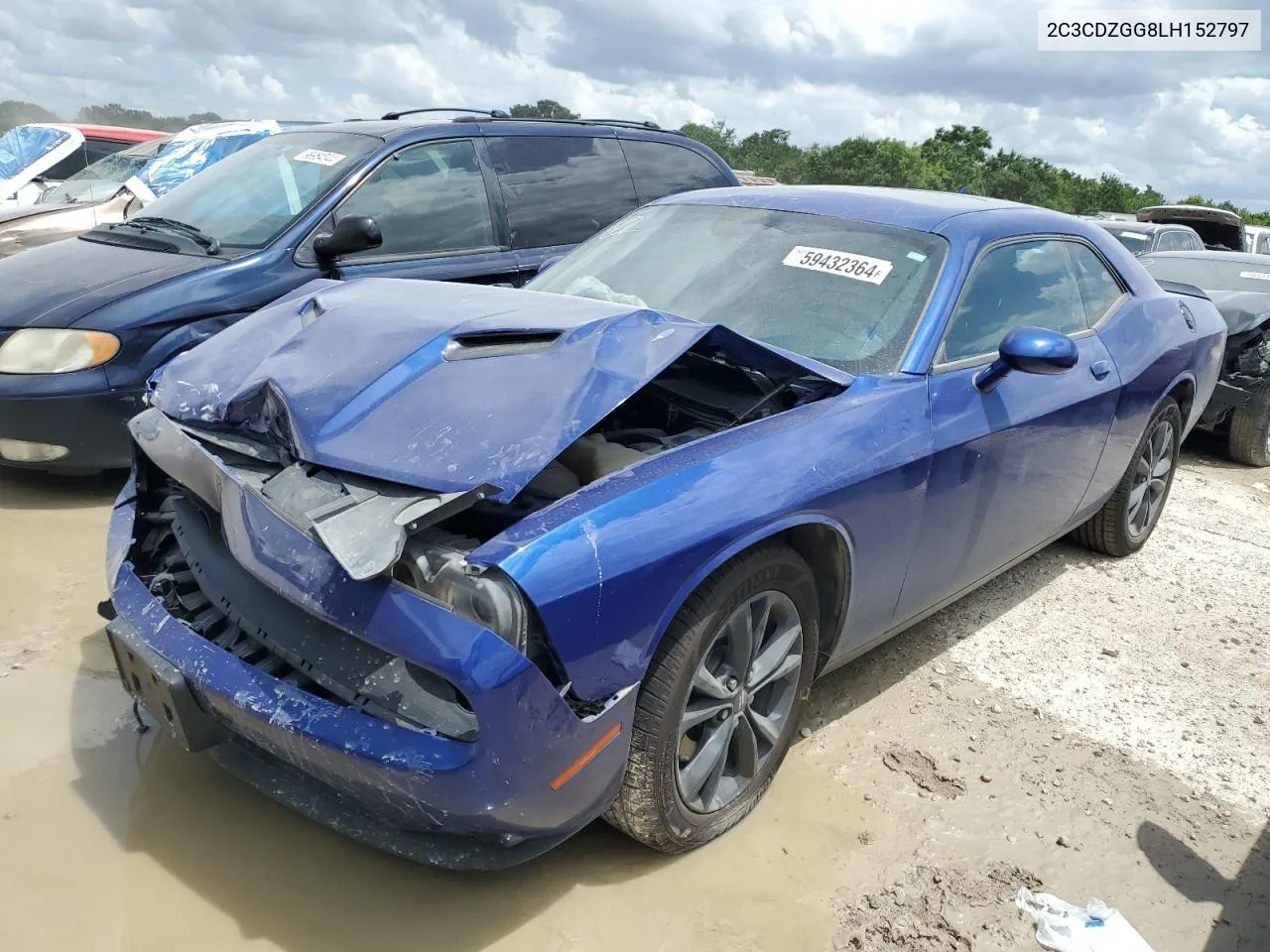 2020 Dodge Challenger Sxt VIN: 2C3CDZGG8LH152797 Lot: 59432364