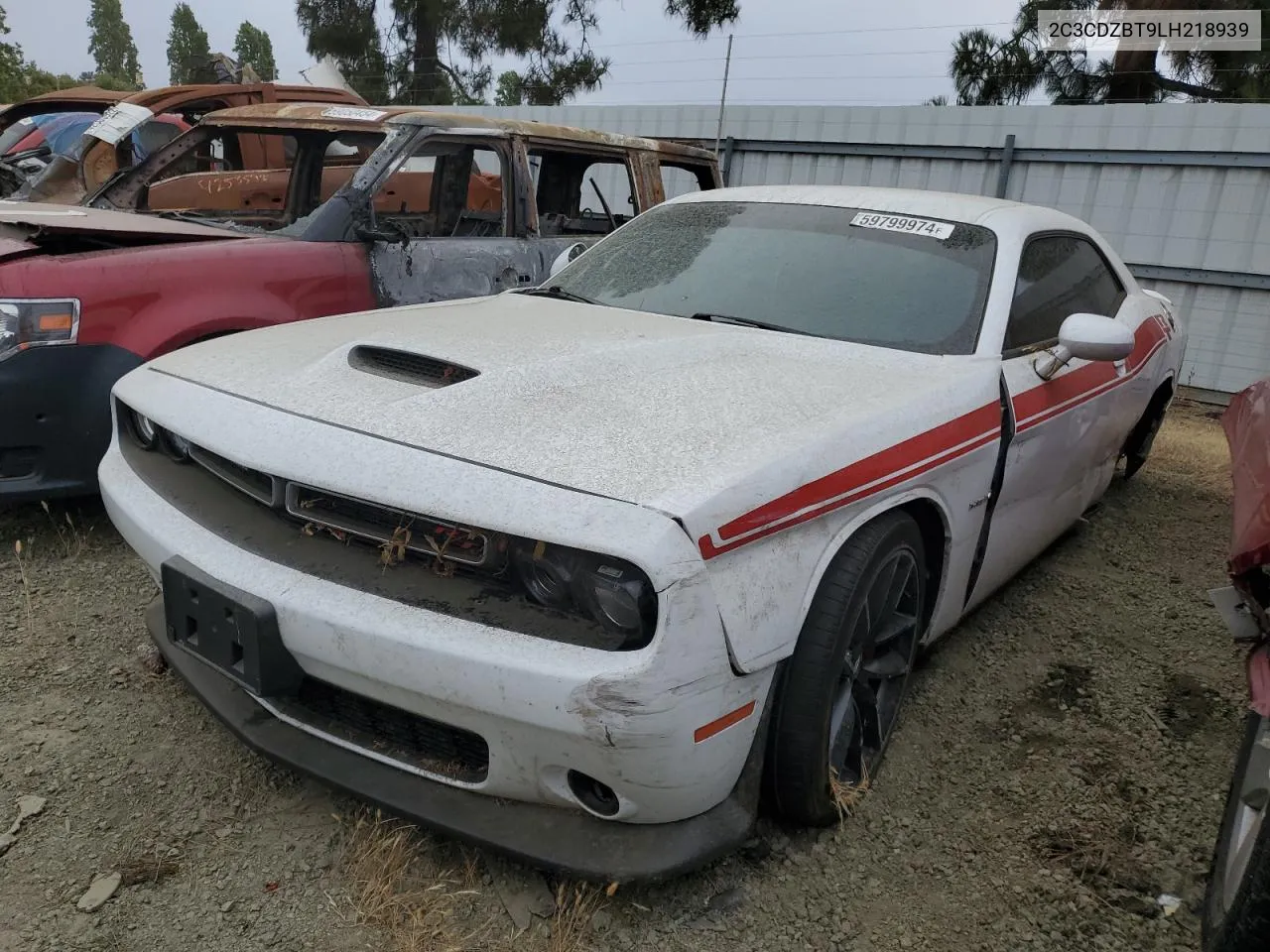 2020 Dodge Challenger R/T VIN: 2C3CDZBT9LH218939 Lot: 59799974