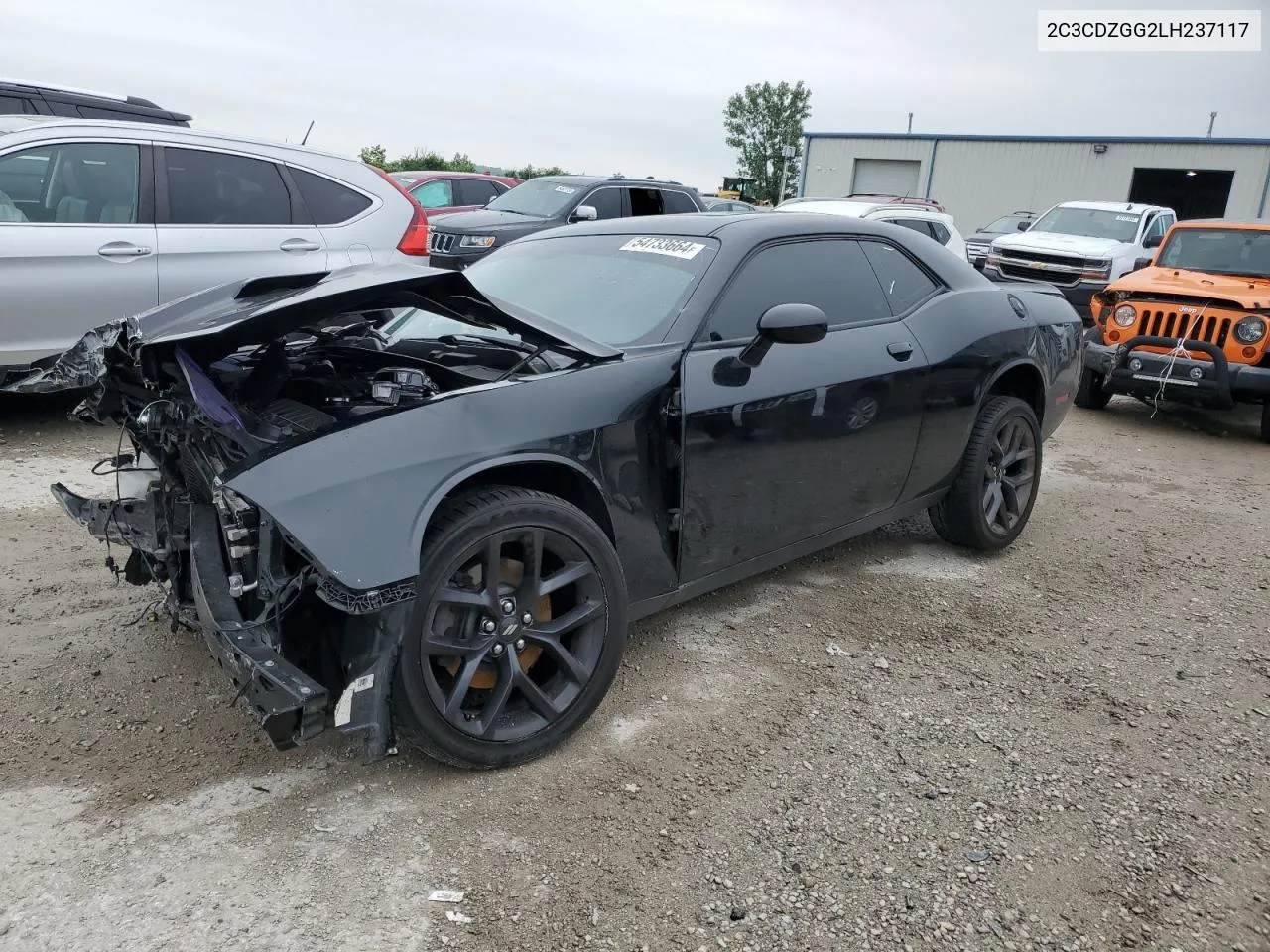 2020 Dodge Challenger Sxt VIN: 2C3CDZGG2LH237117 Lot: 60828734