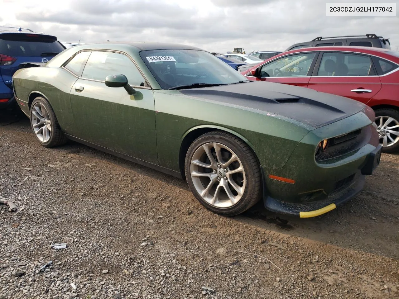 2020 Dodge Challenger Gt VIN: 2C3CDZJG2LH177042 Lot: 64391324