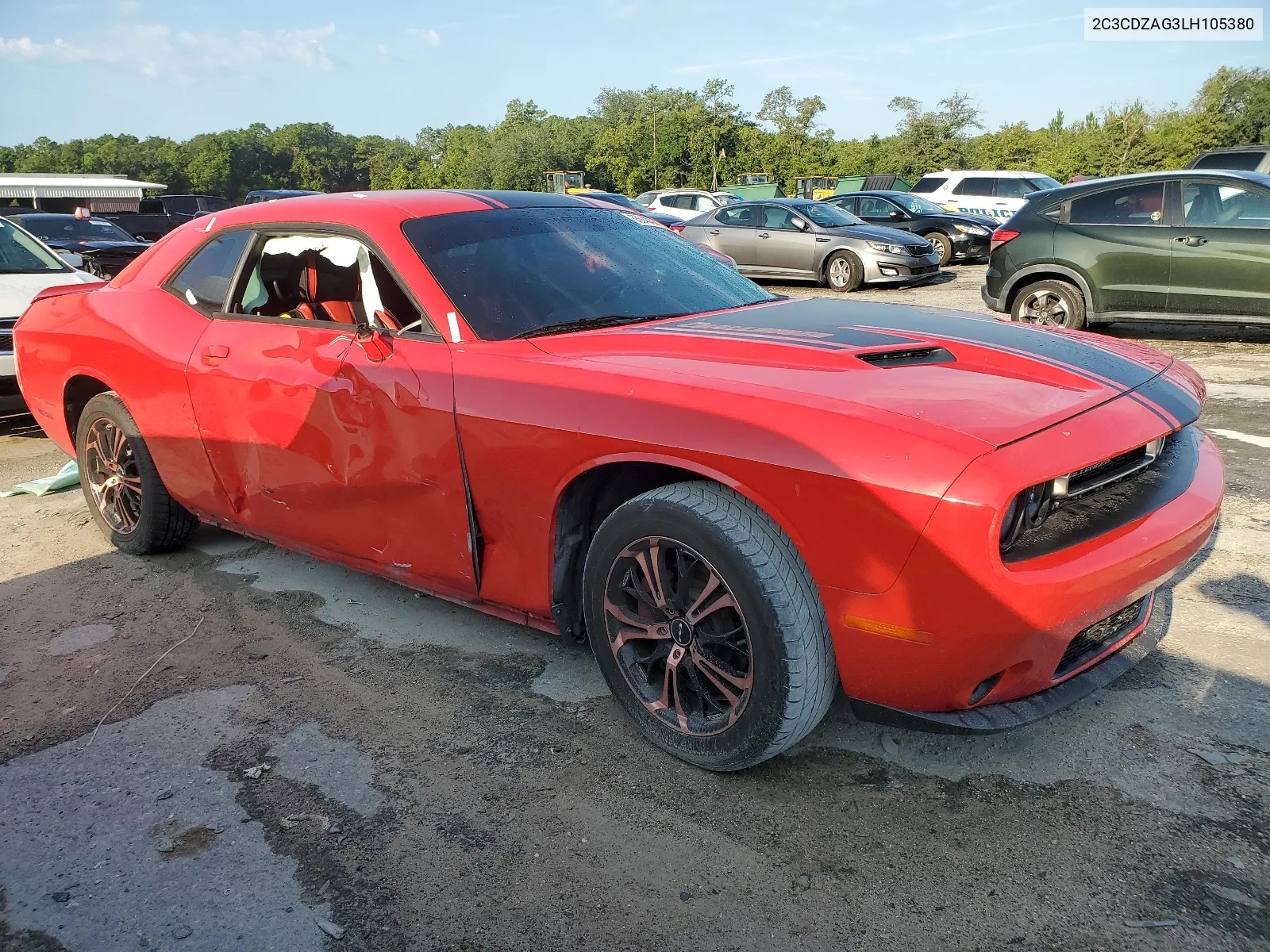 2020 Dodge Challenger Sxt VIN: 2C3CDZAG3LH105380 Lot: 65043084