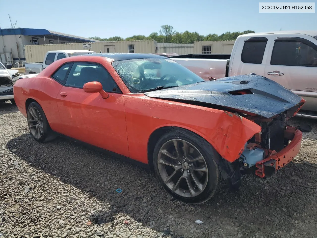 2020 Dodge Challenger Gt VIN: 2C3CDZJG2LH152058 Lot: 66175724