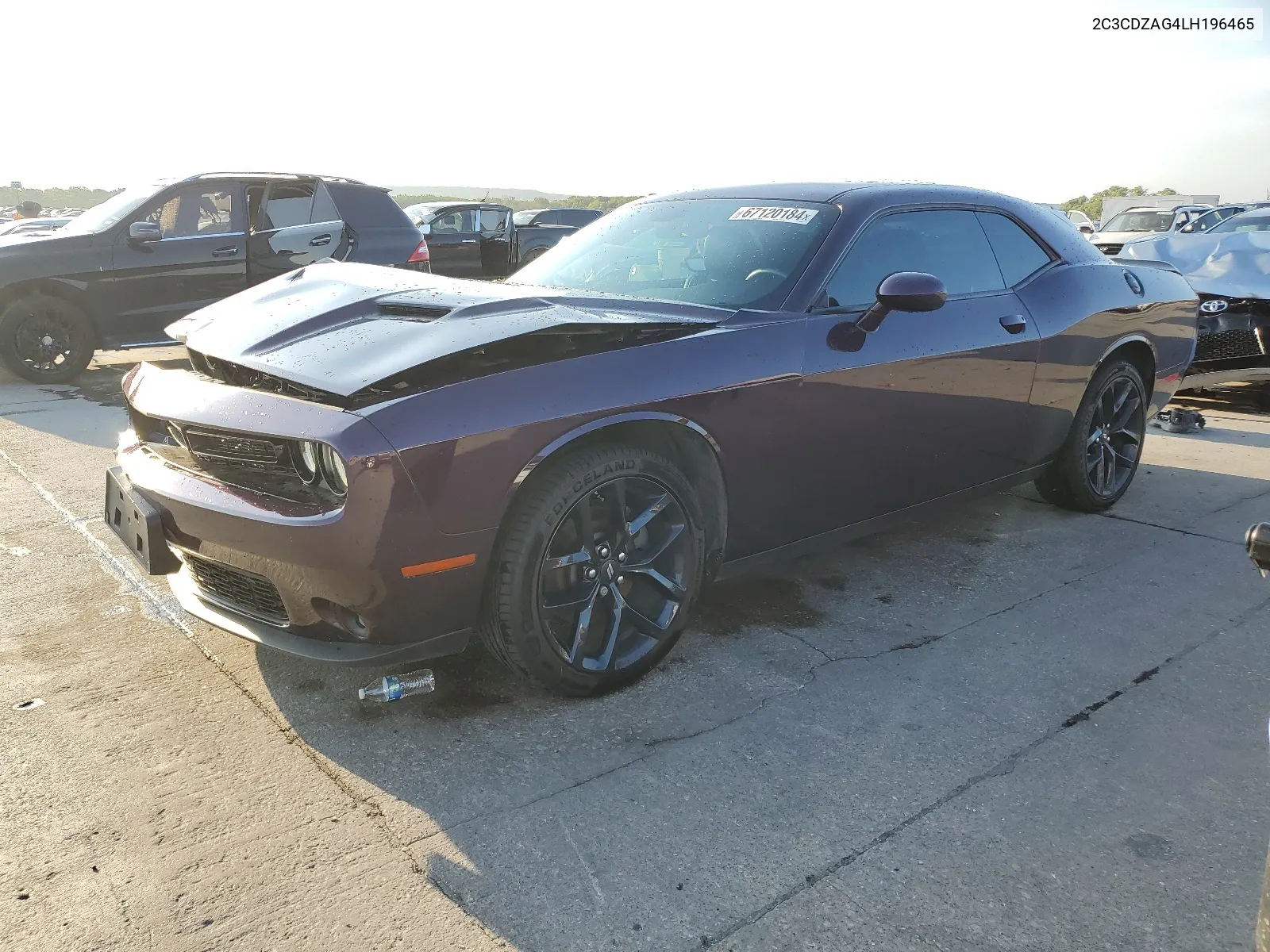 2020 Dodge Challenger Sxt VIN: 2C3CDZAG4LH196465 Lot: 67120184