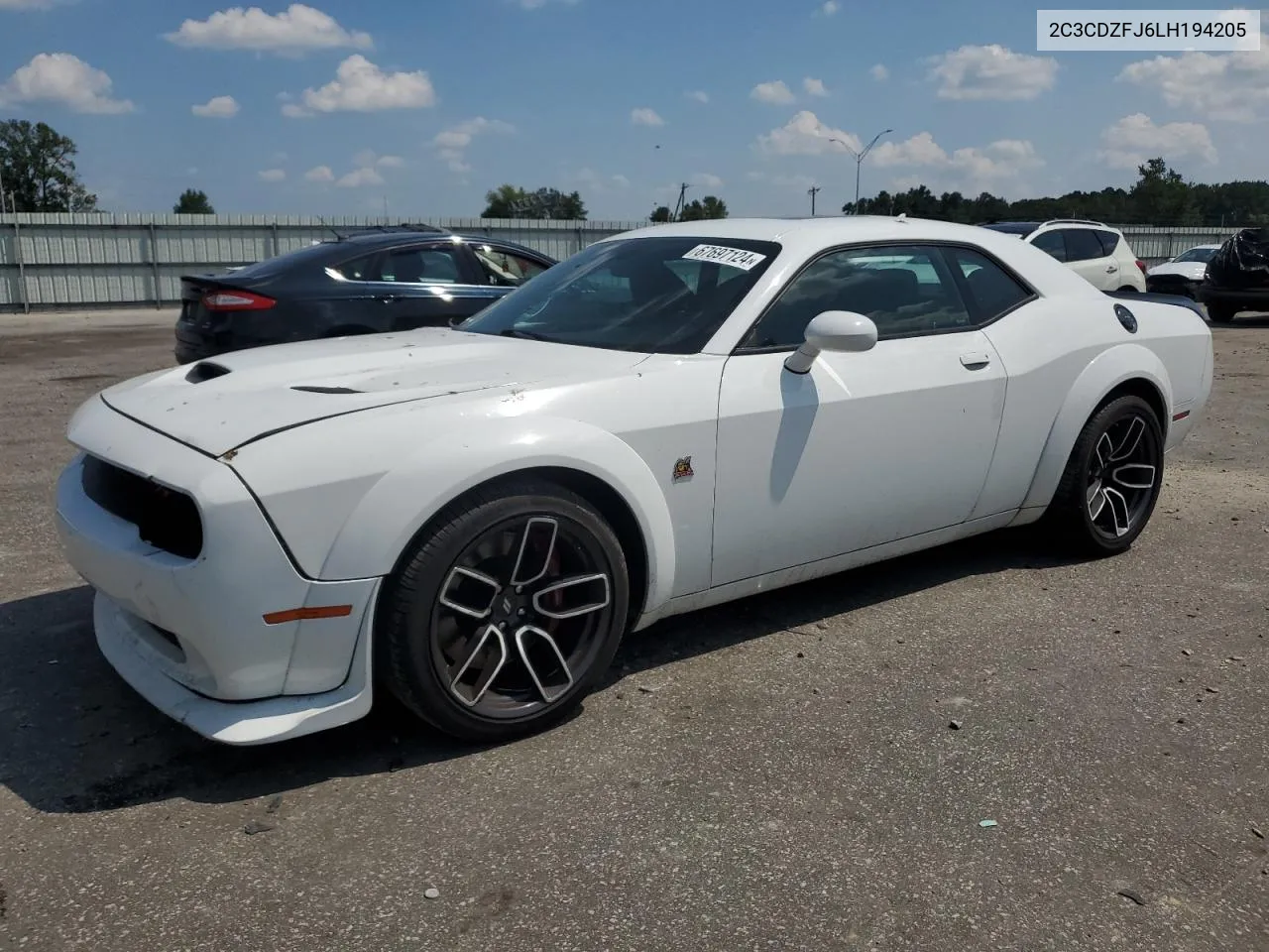 2020 Dodge Challenger R/T Scat Pack VIN: 2C3CDZFJ6LH194205 Lot: 67697124