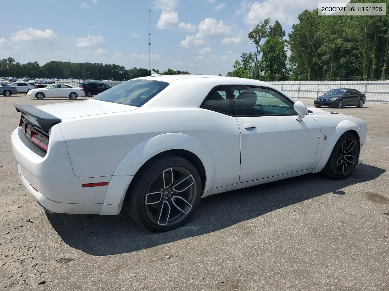 2020 Dodge Challenger R/T Scat Pack VIN: 2C3CDZFJ6LH194205 Lot: 67697124