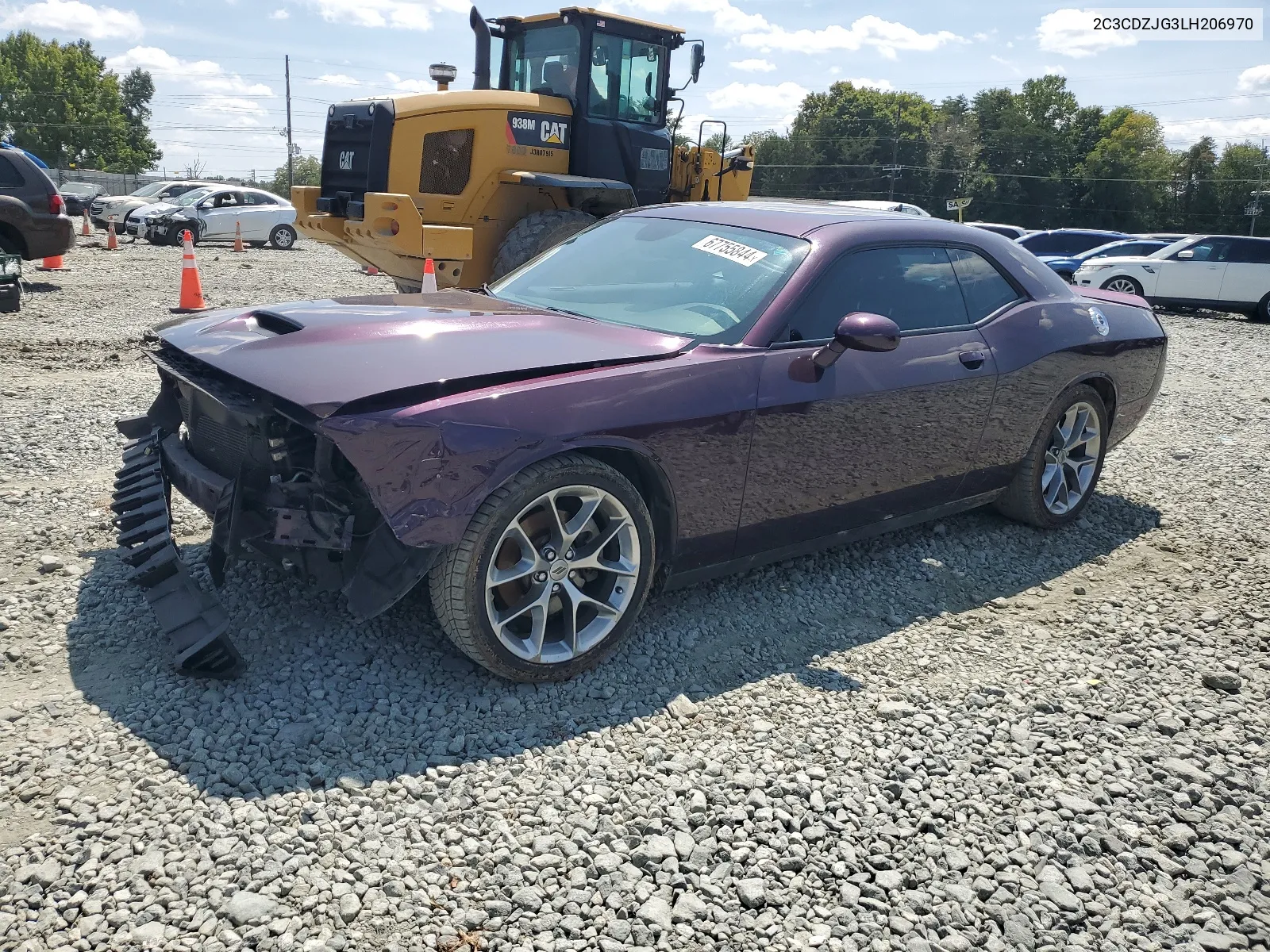 2020 Dodge Challenger Gt VIN: 2C3CDZJG3LH206970 Lot: 67755844