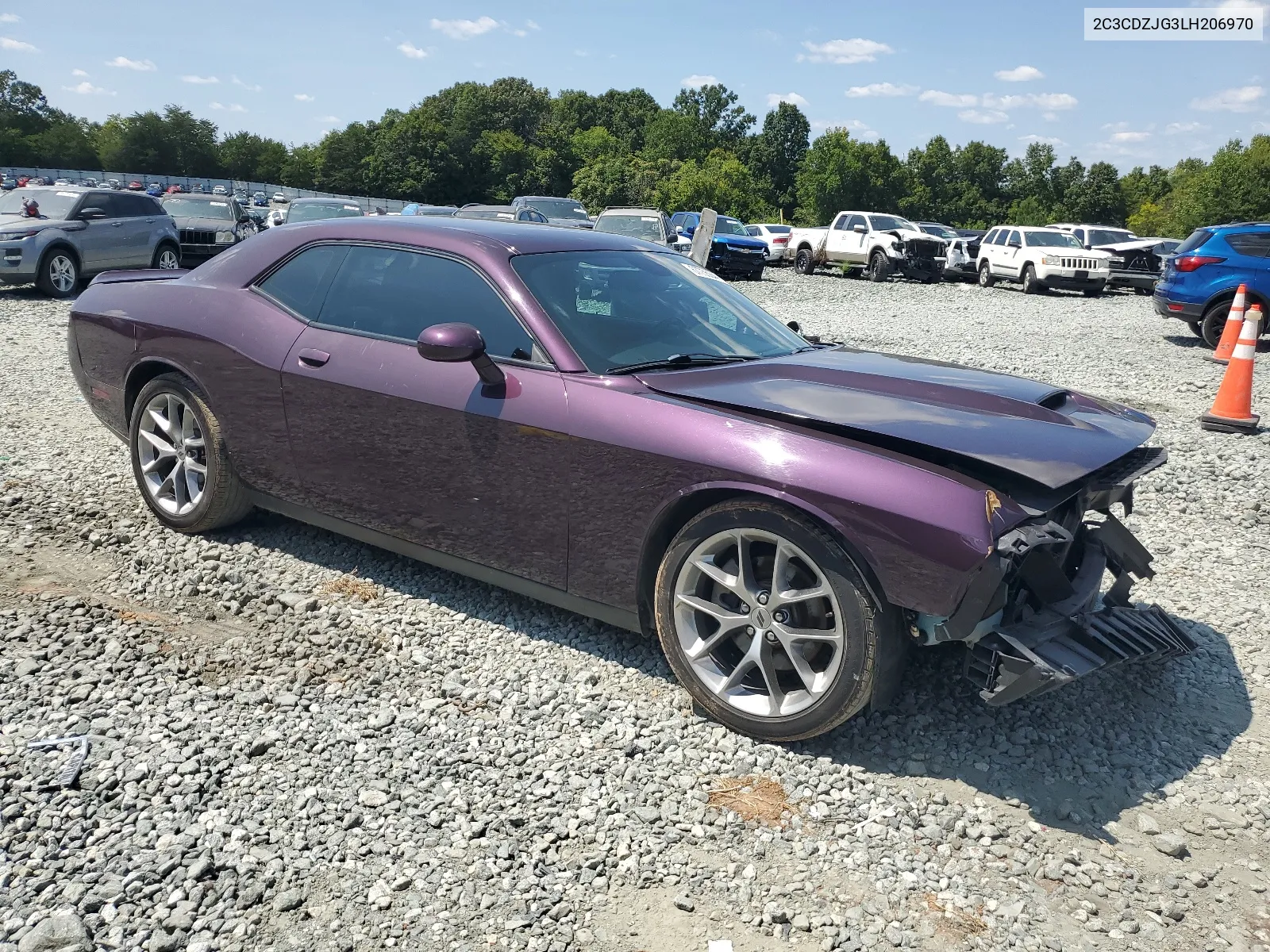 2020 Dodge Challenger Gt VIN: 2C3CDZJG3LH206970 Lot: 67755844