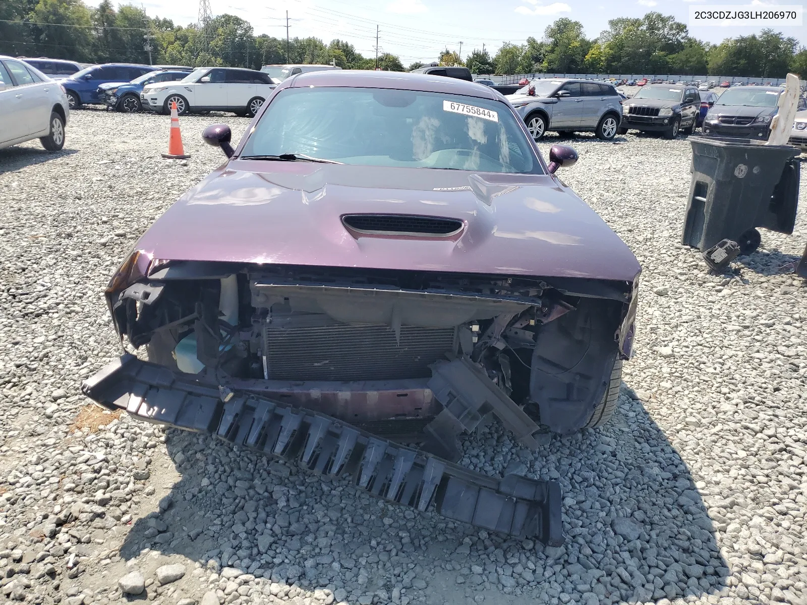 2020 Dodge Challenger Gt VIN: 2C3CDZJG3LH206970 Lot: 67755844