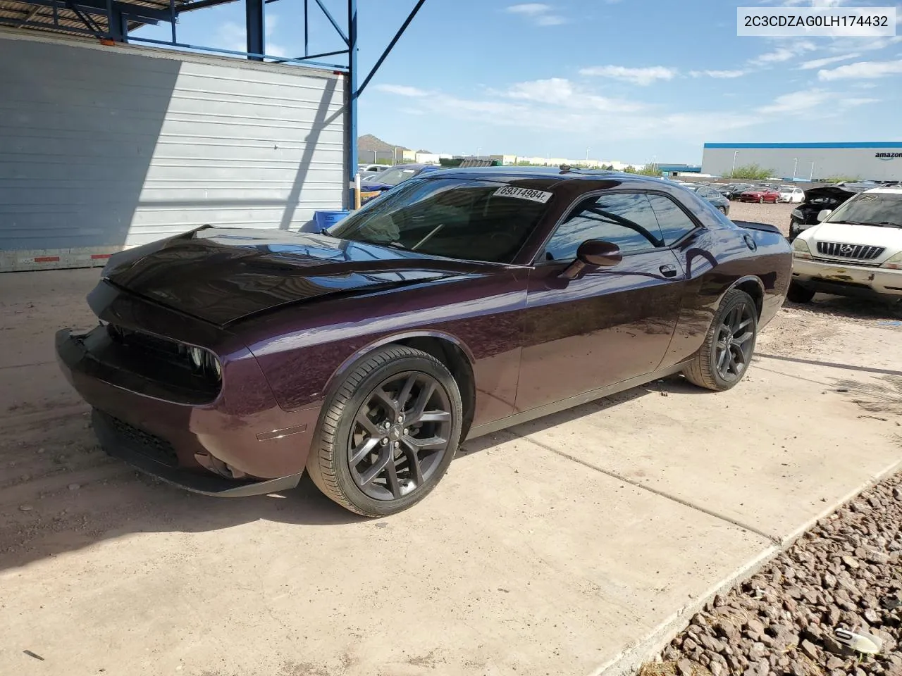 2C3CDZAG0LH174432 2020 Dodge Challenger Sxt