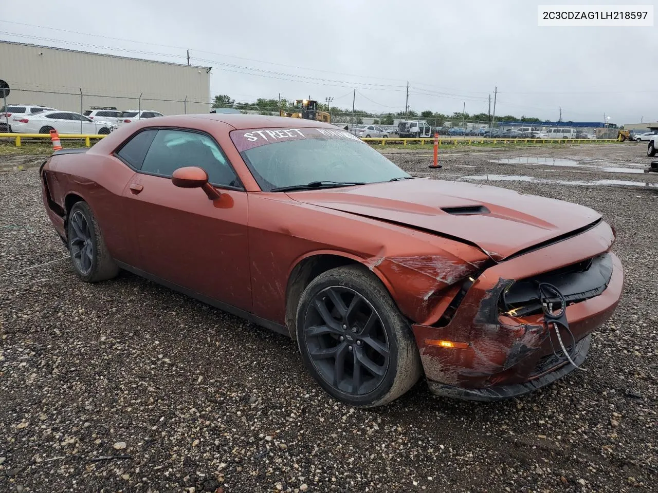 2020 Dodge Challenger Sxt VIN: 2C3CDZAG1LH218597 Lot: 69833764