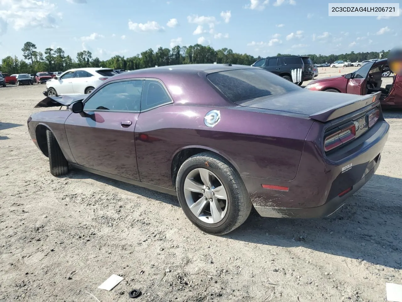 2020 Dodge Challenger Sxt VIN: 2C3CDZAG4LH206721 Lot: 70172624