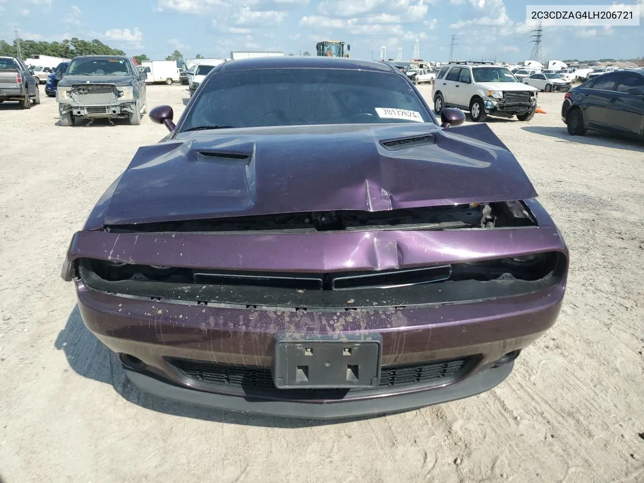 2020 Dodge Challenger Sxt VIN: 2C3CDZAG4LH206721 Lot: 70172624