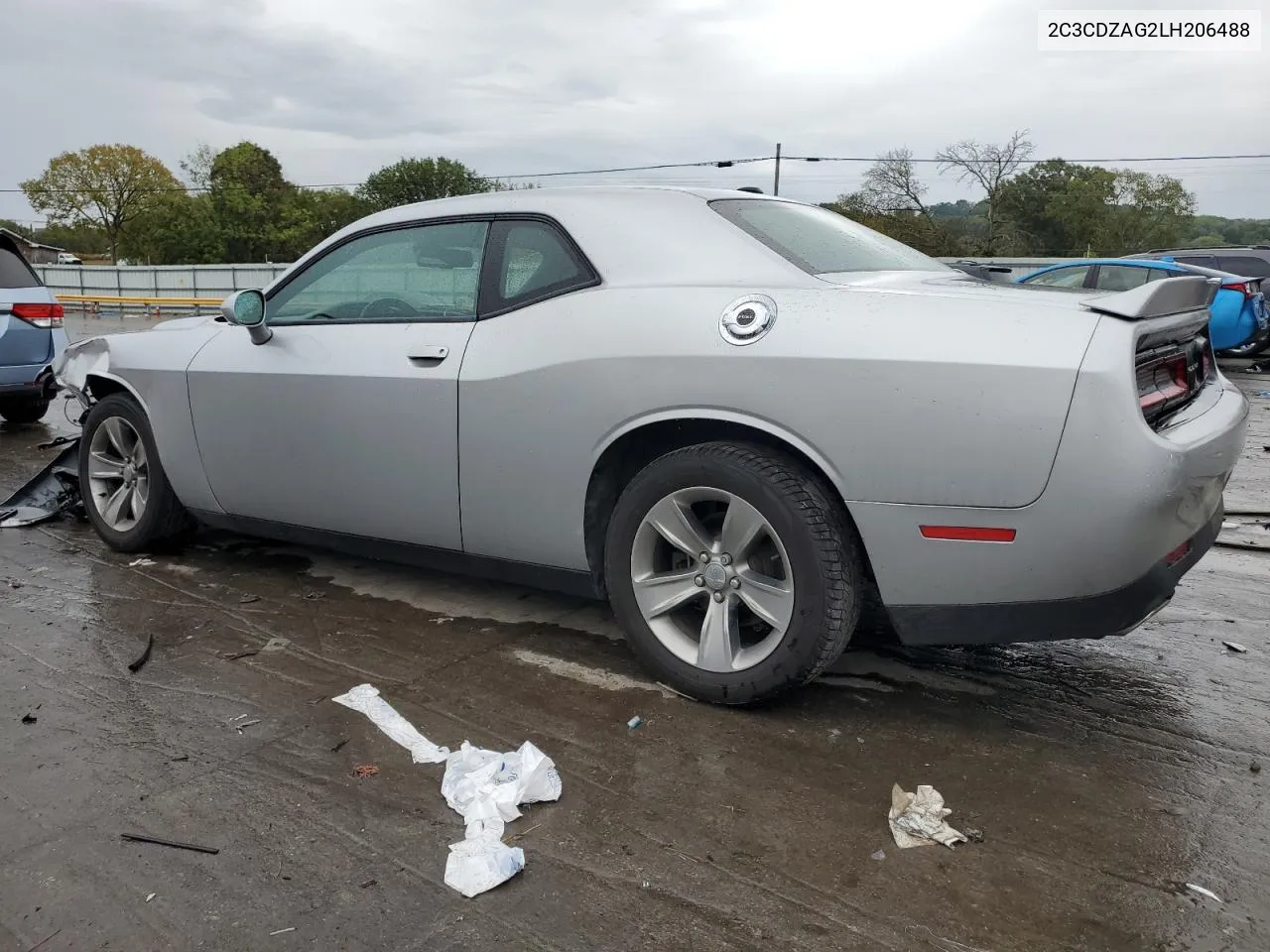 2020 Dodge Challenger Sxt VIN: 2C3CDZAG2LH206488 Lot: 70871404