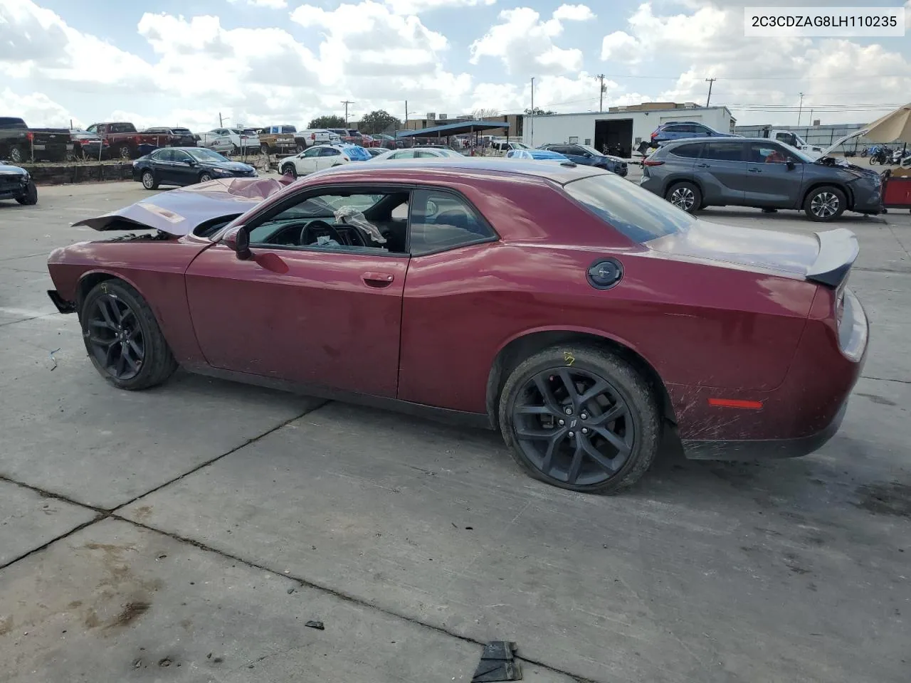 2020 Dodge Challenger Sxt VIN: 2C3CDZAG8LH110235 Lot: 71805074