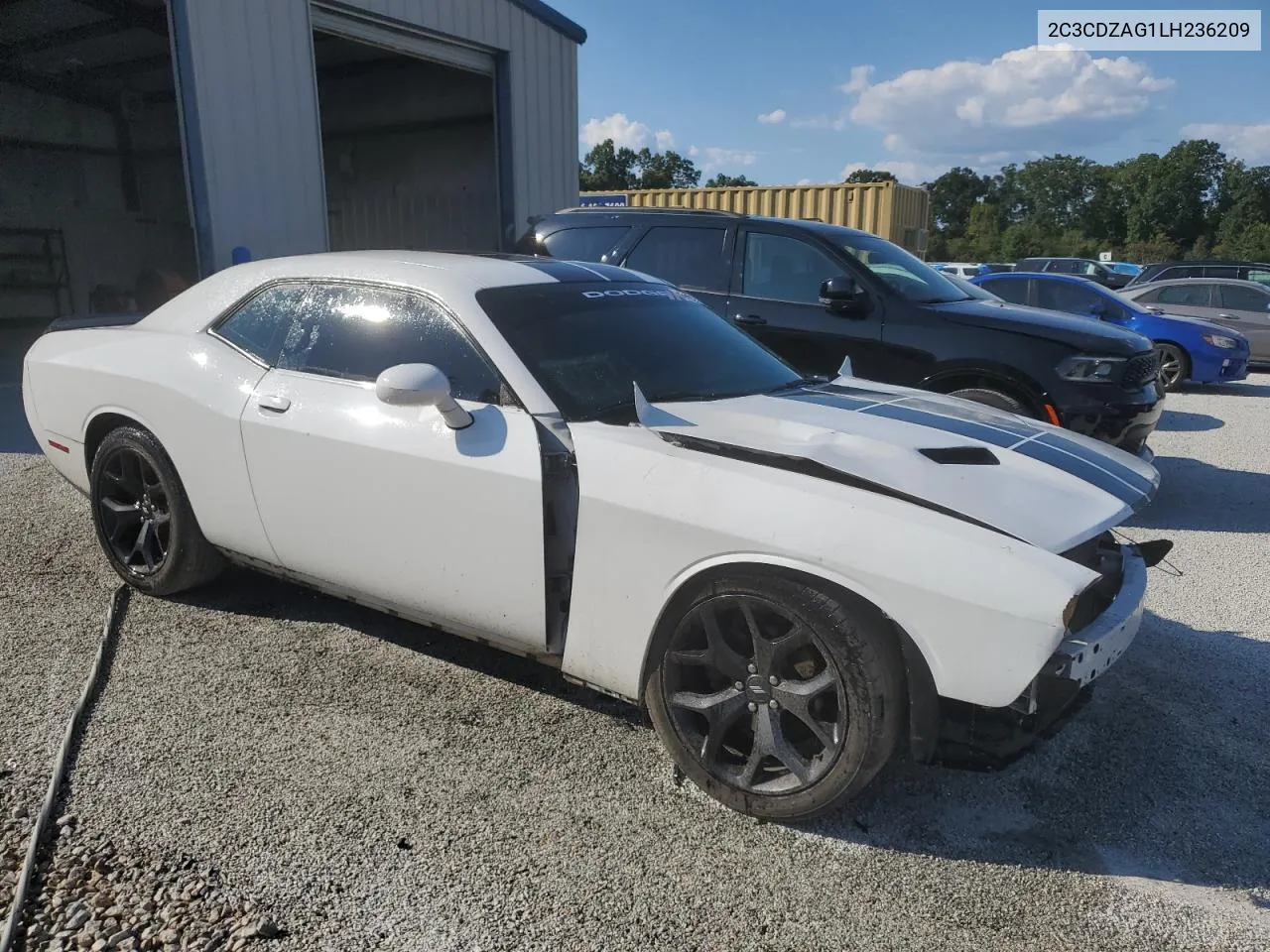 2020 Dodge Challenger Sxt VIN: 2C3CDZAG1LH236209 Lot: 72244994