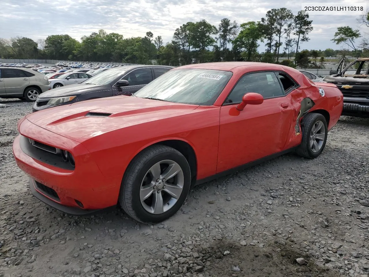 2020 Dodge Challenger Sxt VIN: 2C3CDZAG1LH110318 Lot: 72619344