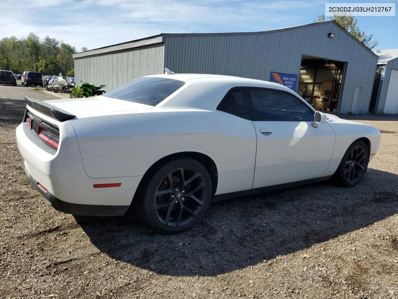 2020 Dodge Challenger Gt VIN: 2C3CDZJG3LH212767 Lot: 73366574