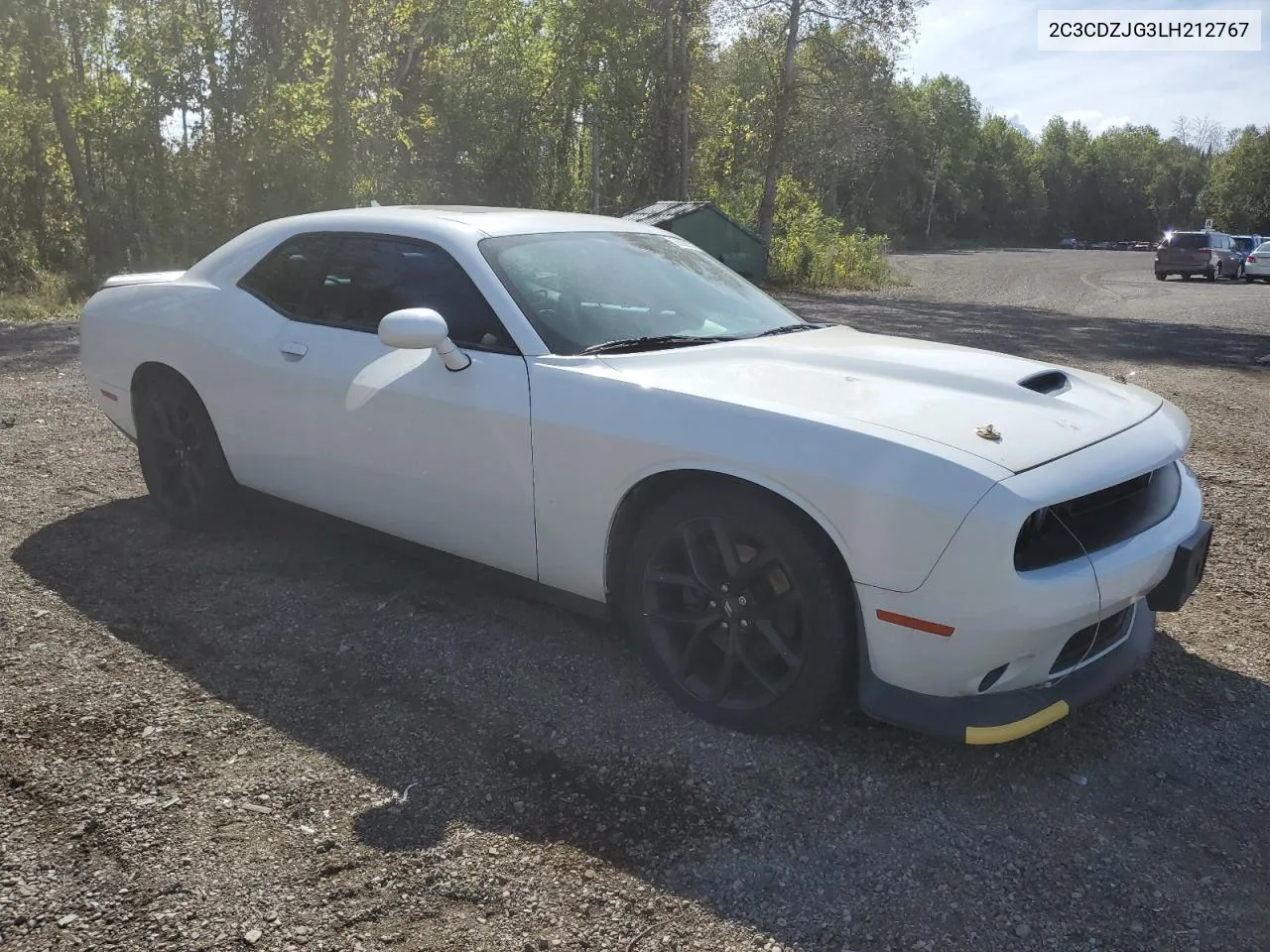 2020 Dodge Challenger Gt VIN: 2C3CDZJG3LH212767 Lot: 73366574