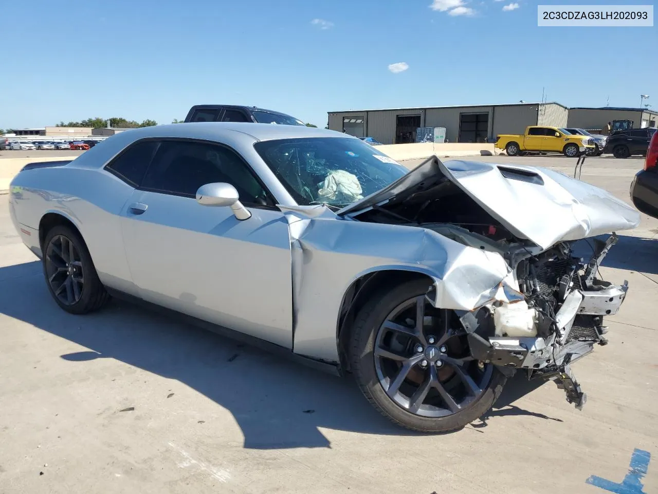 2020 Dodge Challenger Sxt VIN: 2C3CDZAG3LH202093 Lot: 73517544