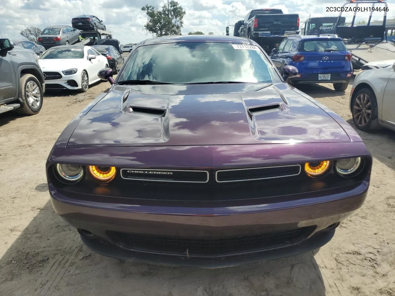 2020 Dodge Challenger Sxt VIN: 2C3CDZAG9LH194646 Lot: 73712284