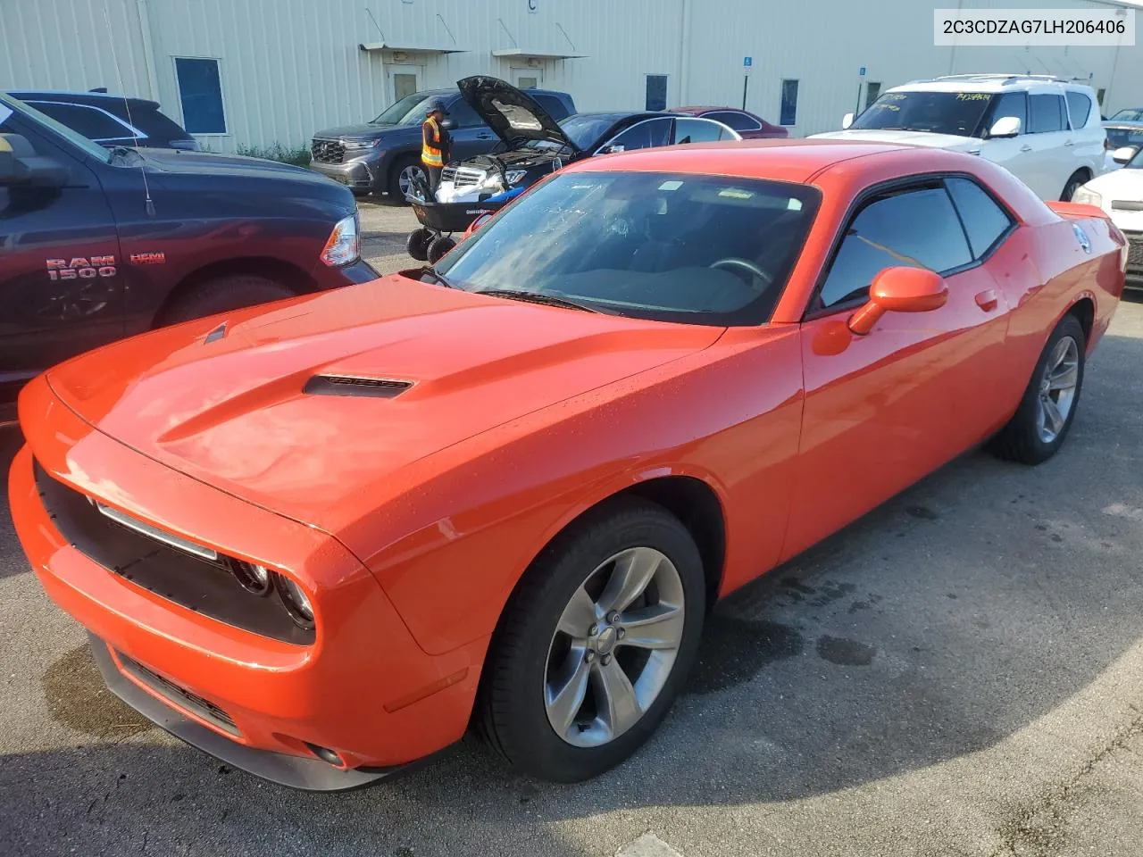 2020 Dodge Challenger Sxt VIN: 2C3CDZAG7LH206406 Lot: 74107534