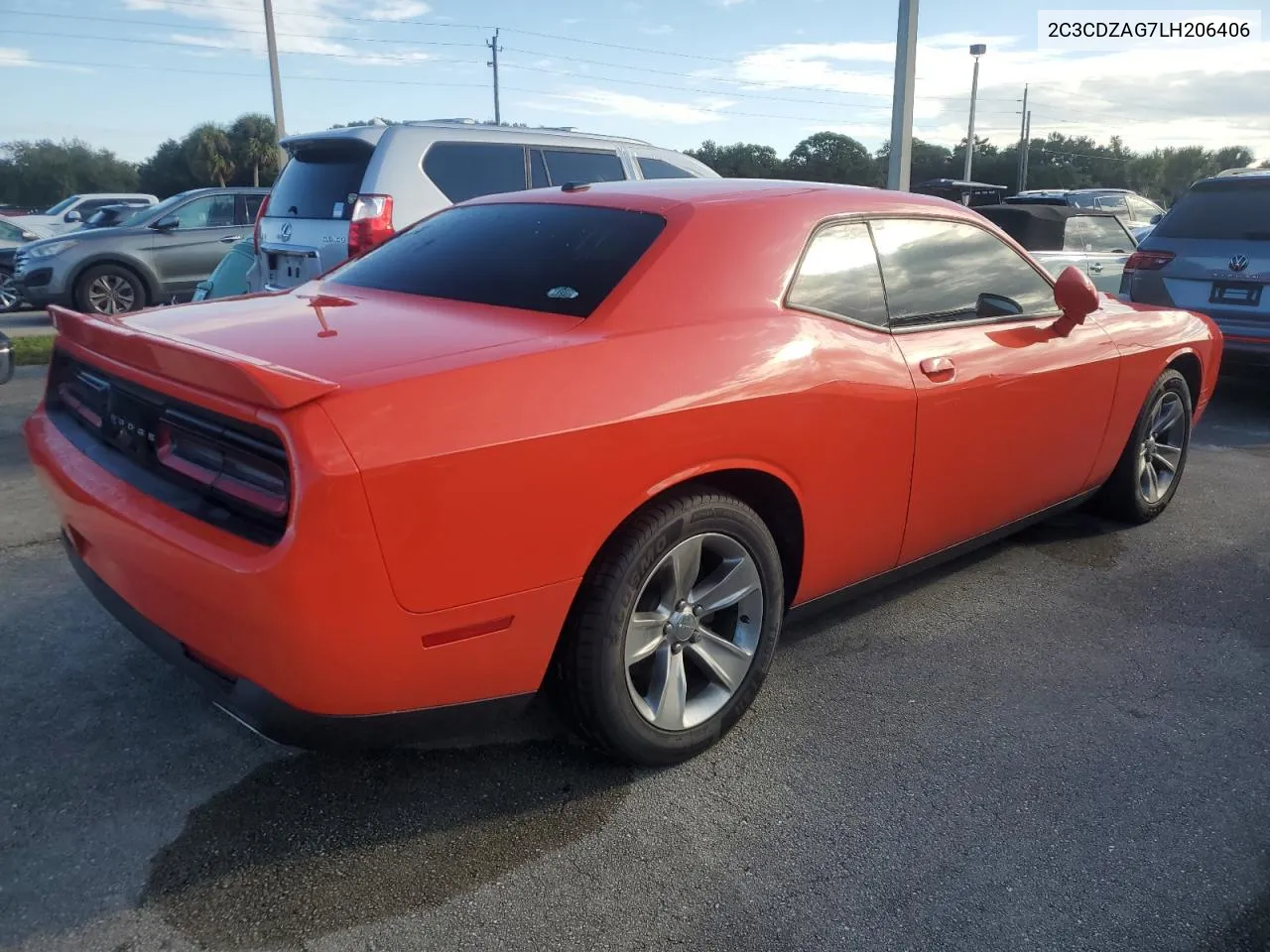 2020 Dodge Challenger Sxt VIN: 2C3CDZAG7LH206406 Lot: 74107534