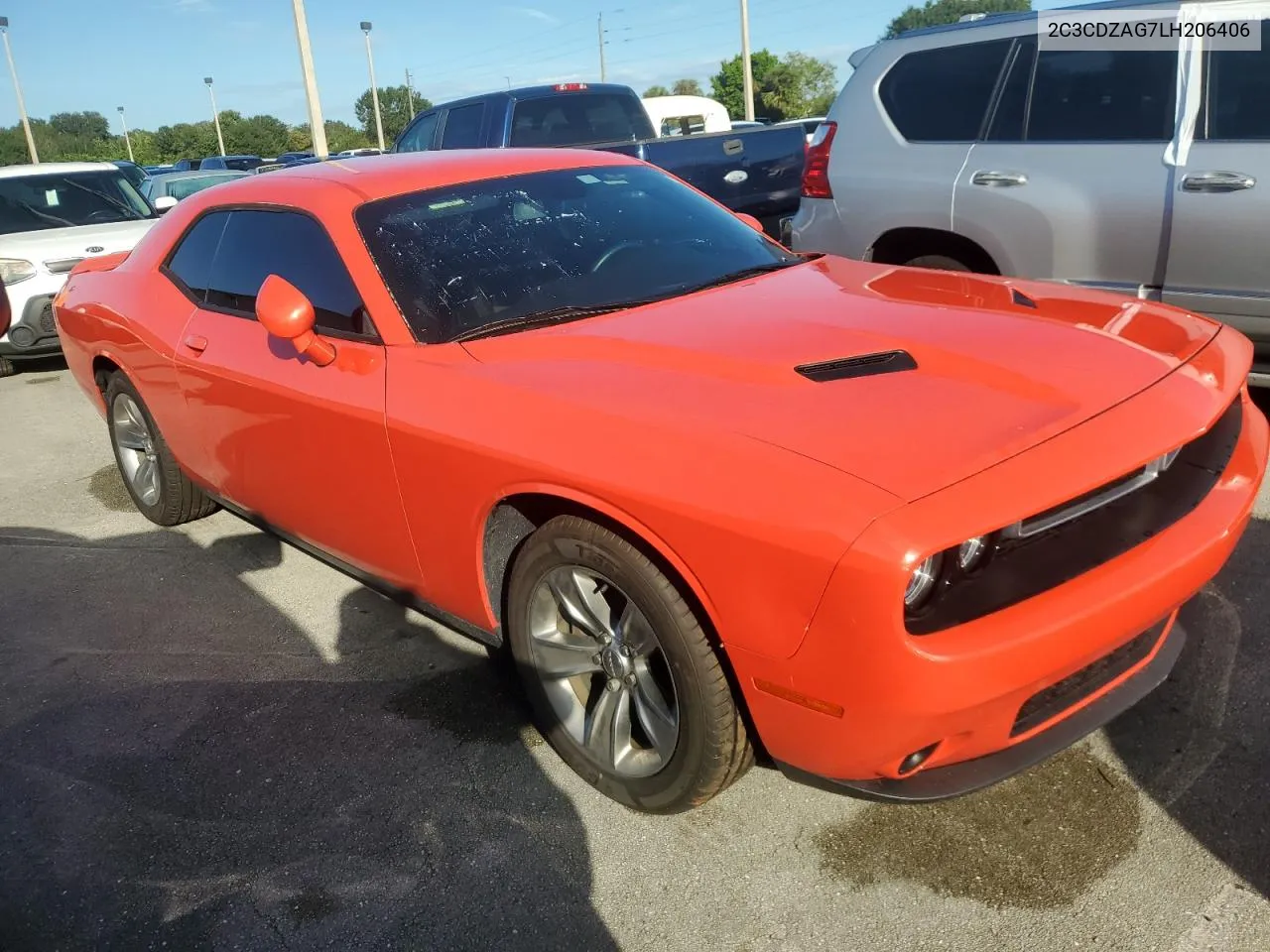 2020 Dodge Challenger Sxt VIN: 2C3CDZAG7LH206406 Lot: 74107534