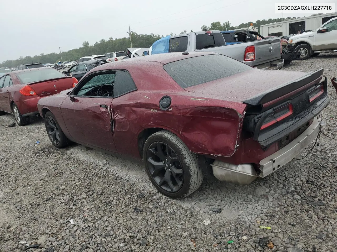 2020 Dodge Challenger Sxt VIN: 2C3CDZAGXLH227718 Lot: 74561374