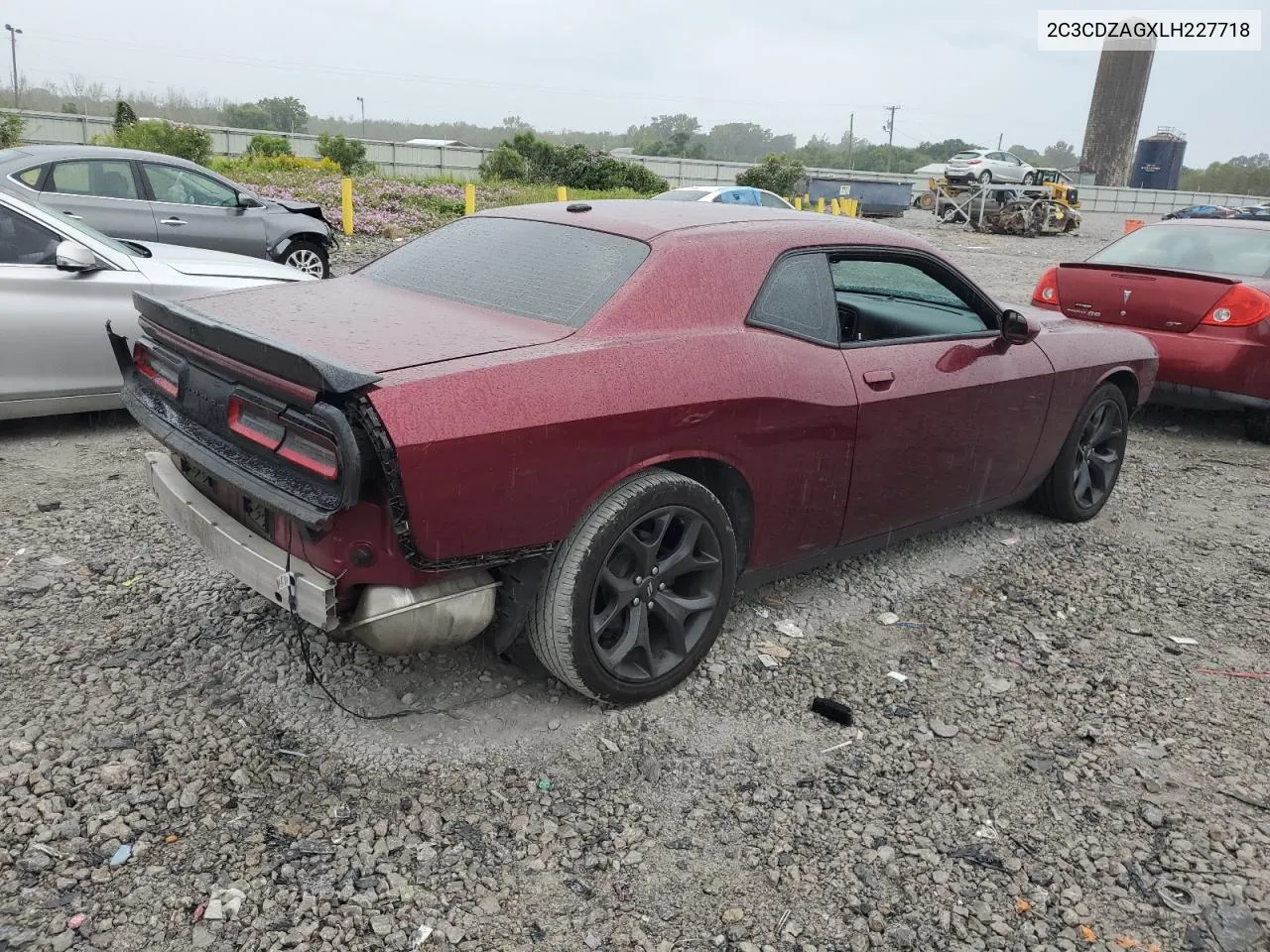 2020 Dodge Challenger Sxt VIN: 2C3CDZAGXLH227718 Lot: 74561374