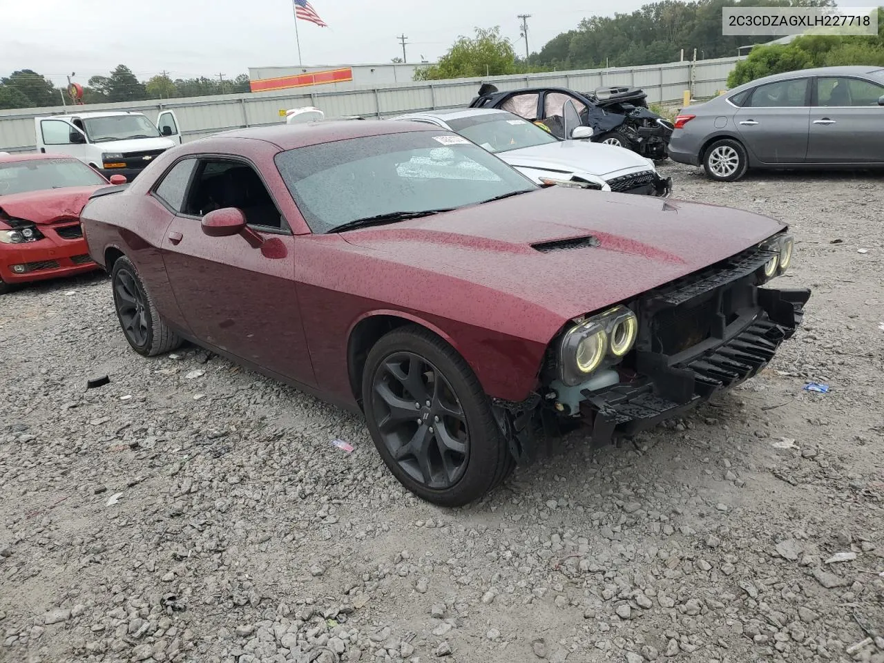 2020 Dodge Challenger Sxt VIN: 2C3CDZAGXLH227718 Lot: 74561374