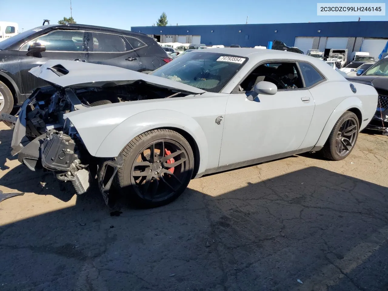 2020 Dodge Challenger Srt Hellcat VIN: 2C3CDZC99LH246145 Lot: 74793554