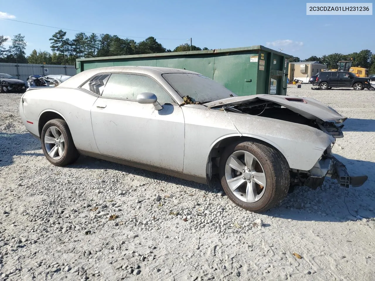 2020 Dodge Challenger Sxt VIN: 2C3CDZAG1LH231236 Lot: 75154044