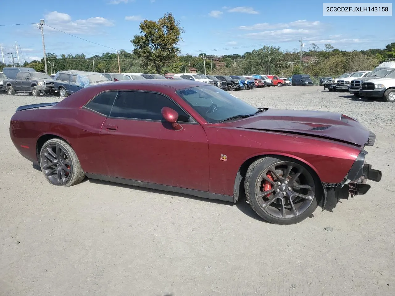 2020 Dodge Challenger R/T Scat Pack VIN: 2C3CDZFJXLH143158 Lot: 75355924