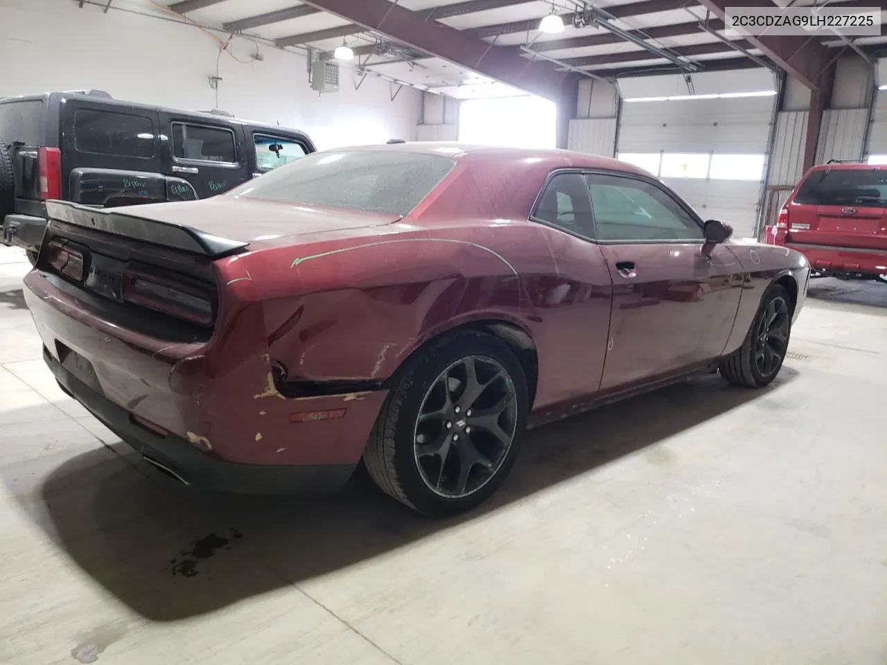 2020 Dodge Challenger Sxt VIN: 2C3CDZAG9LH227225 Lot: 75738104