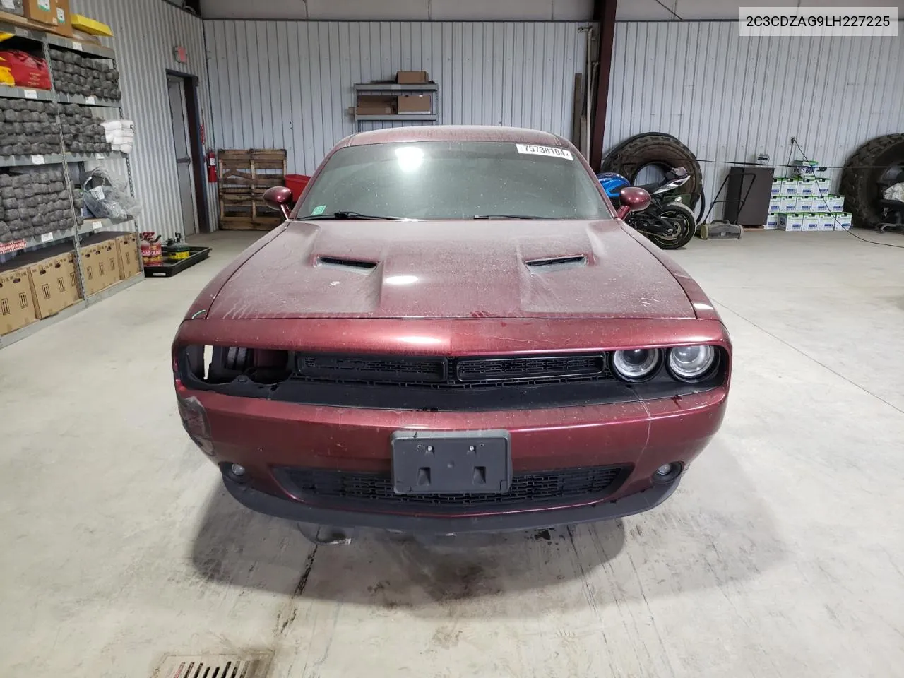 2020 Dodge Challenger Sxt VIN: 2C3CDZAG9LH227225 Lot: 75738104