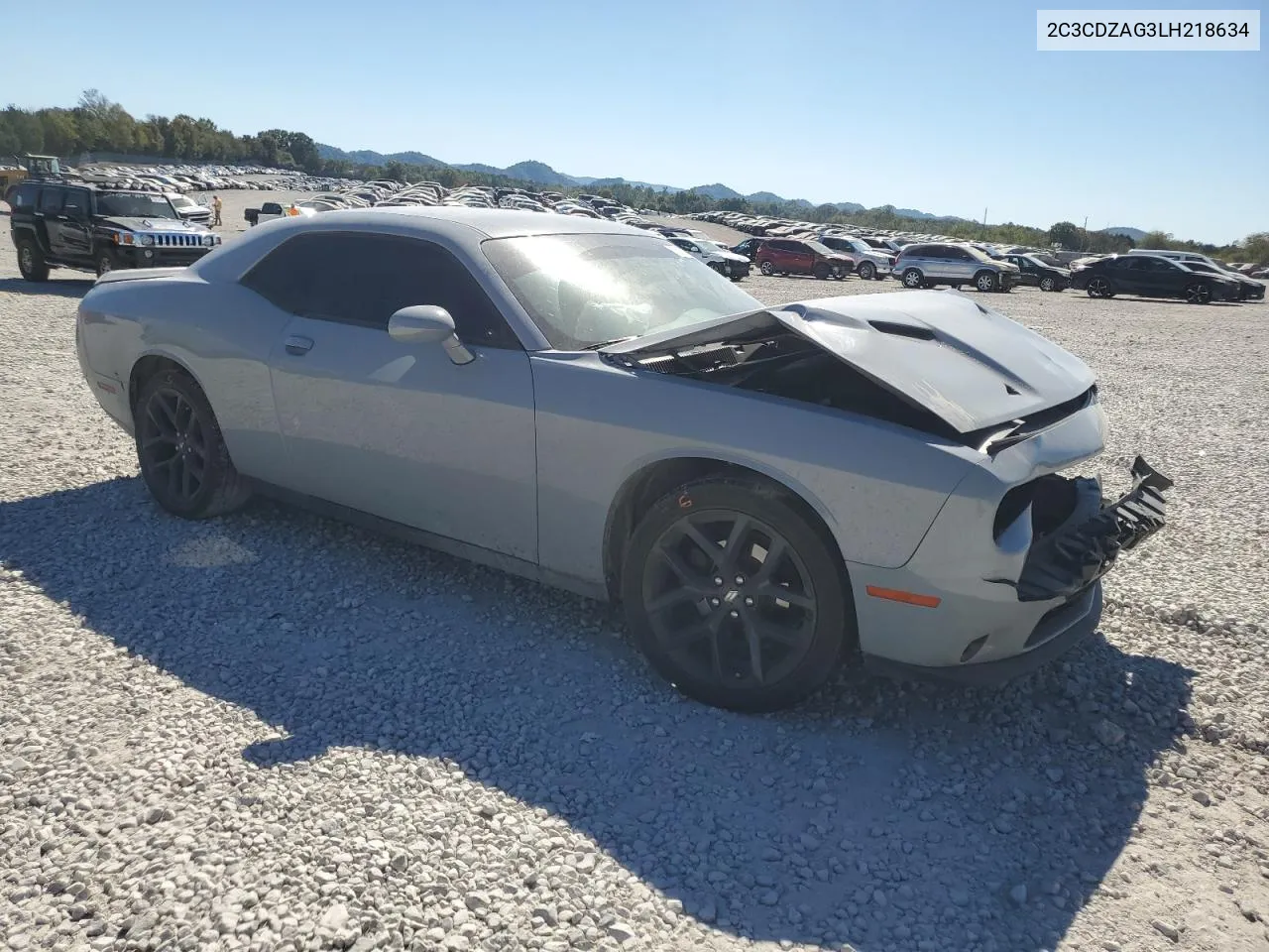 2020 Dodge Challenger Sxt VIN: 2C3CDZAG3LH218634 Lot: 75891894