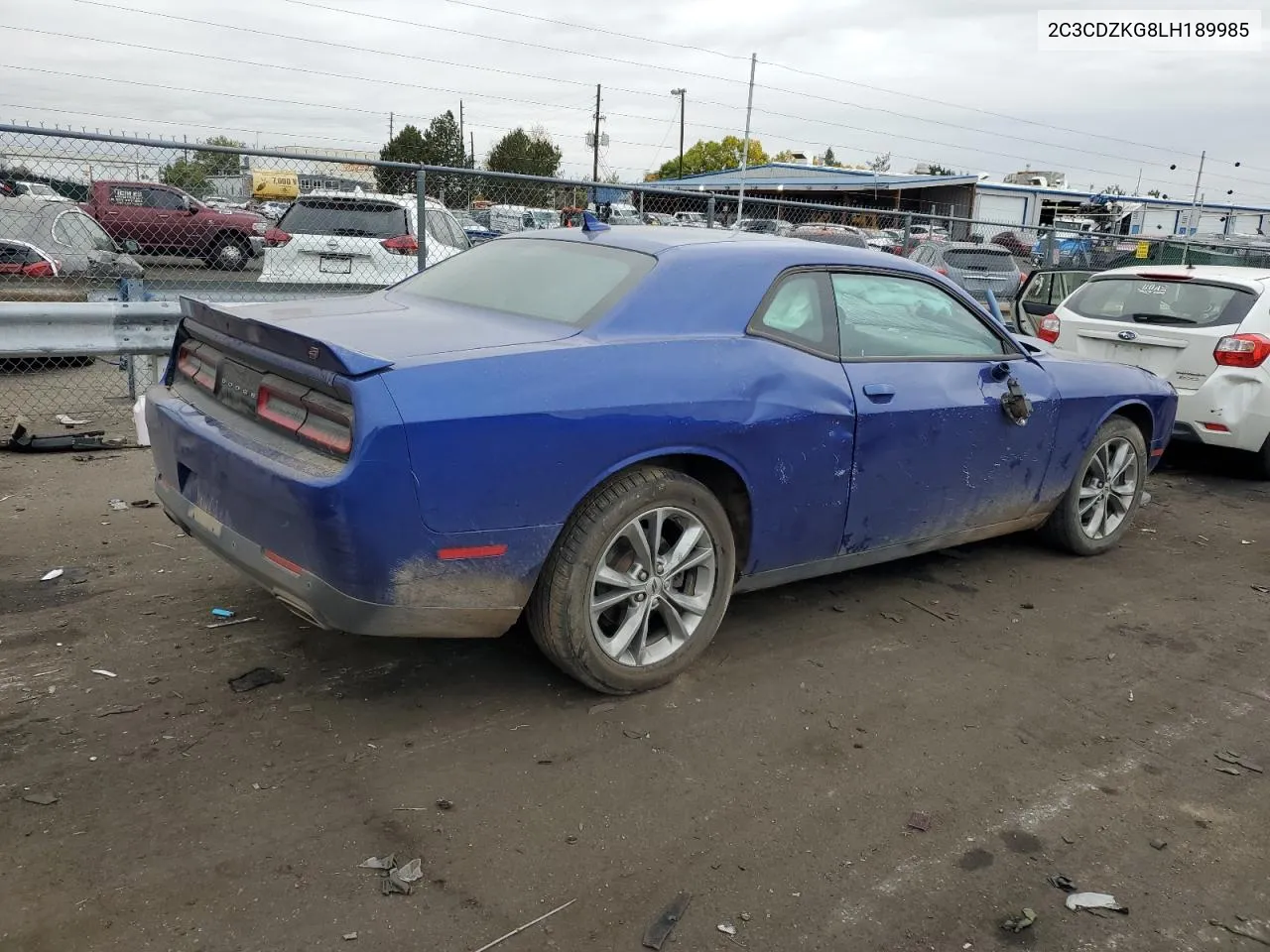 2020 Dodge Challenger Gt VIN: 2C3CDZKG8LH189985 Lot: 76355804