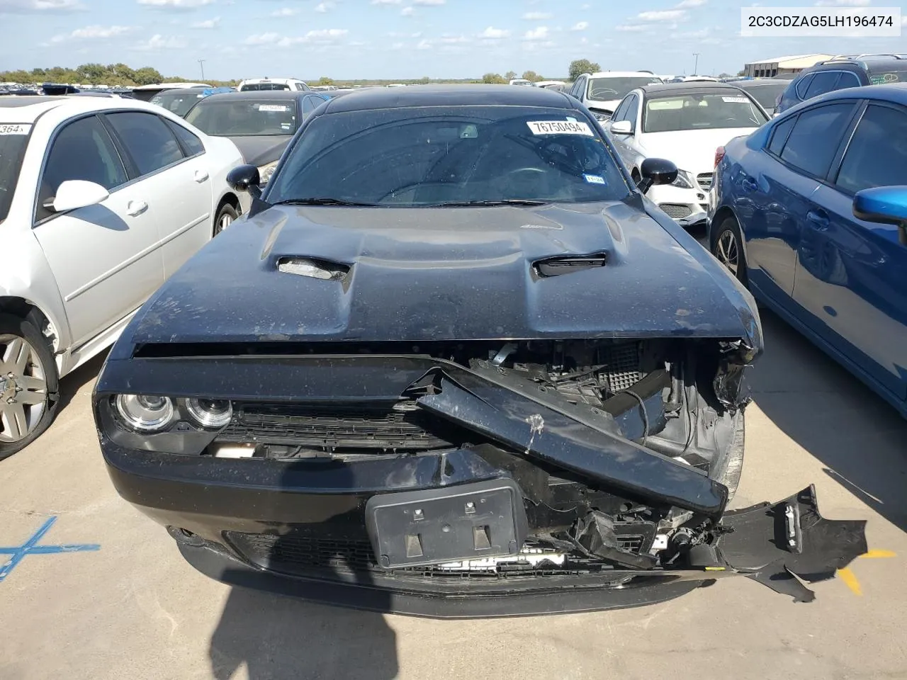 2020 Dodge Challenger Sxt VIN: 2C3CDZAG5LH196474 Lot: 76750494