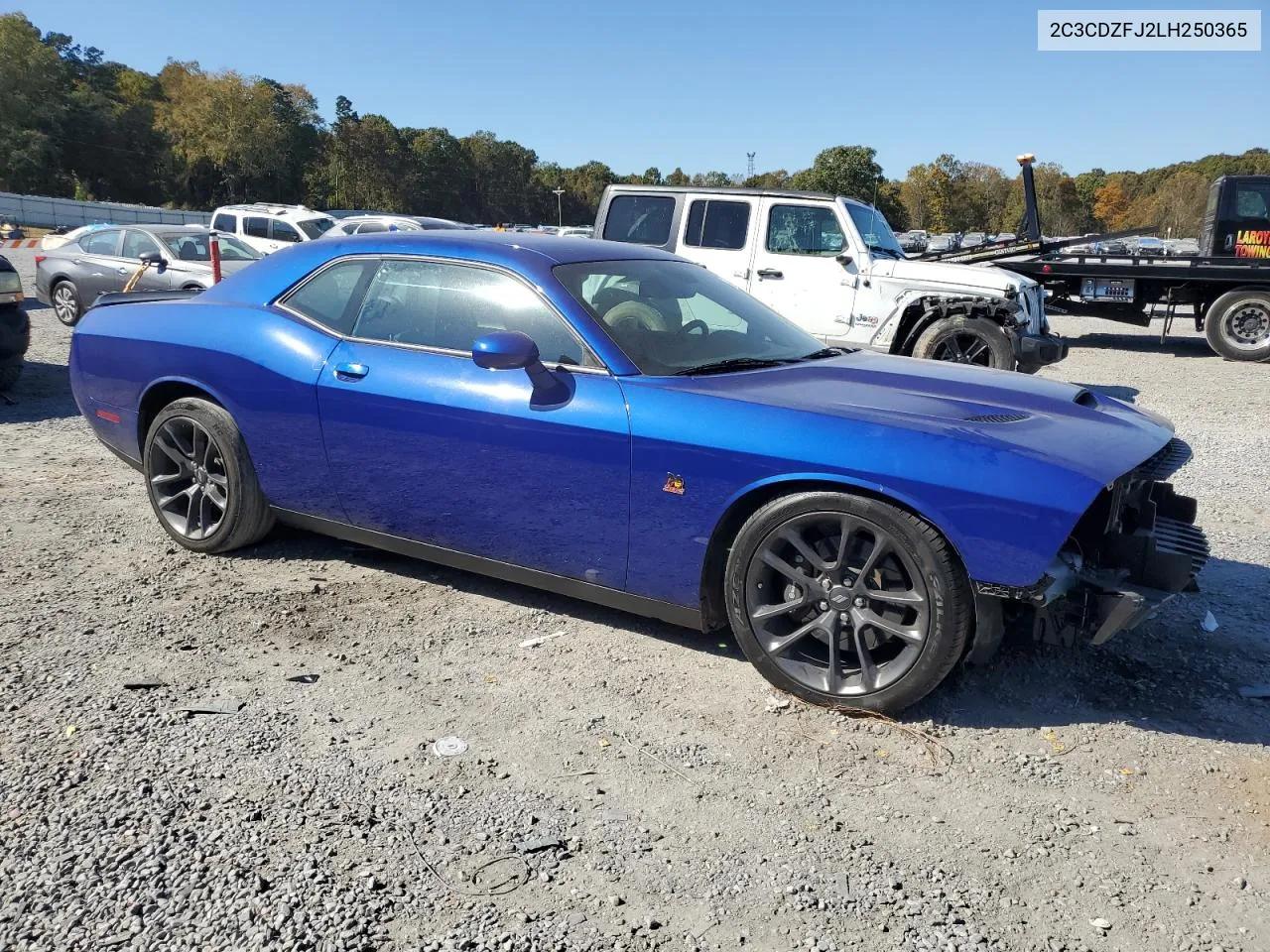 2020 Dodge Challenger R/T Scat Pack VIN: 2C3CDZFJ2LH250365 Lot: 77425564