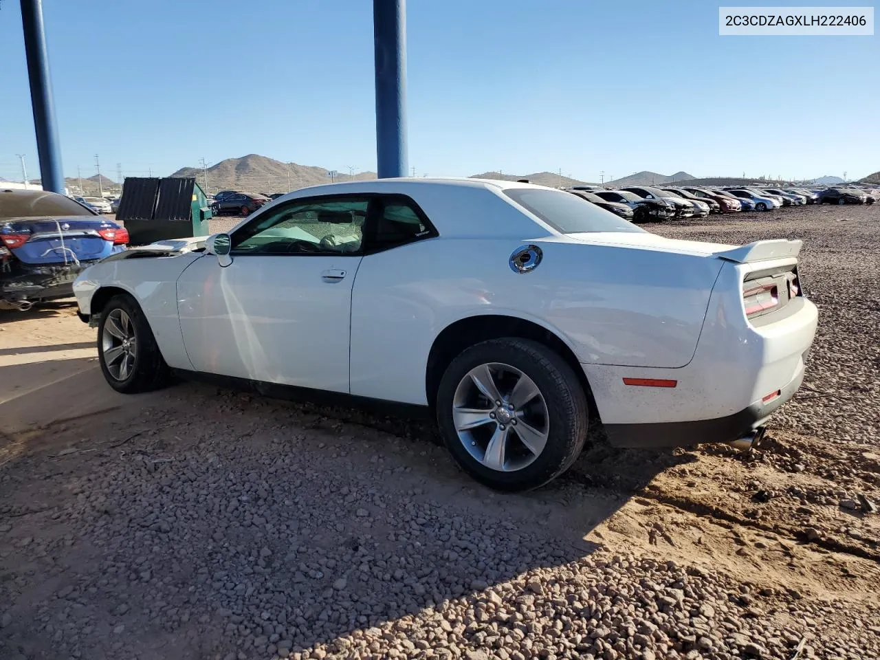 2C3CDZAGXLH222406 2020 Dodge Challenger Sxt