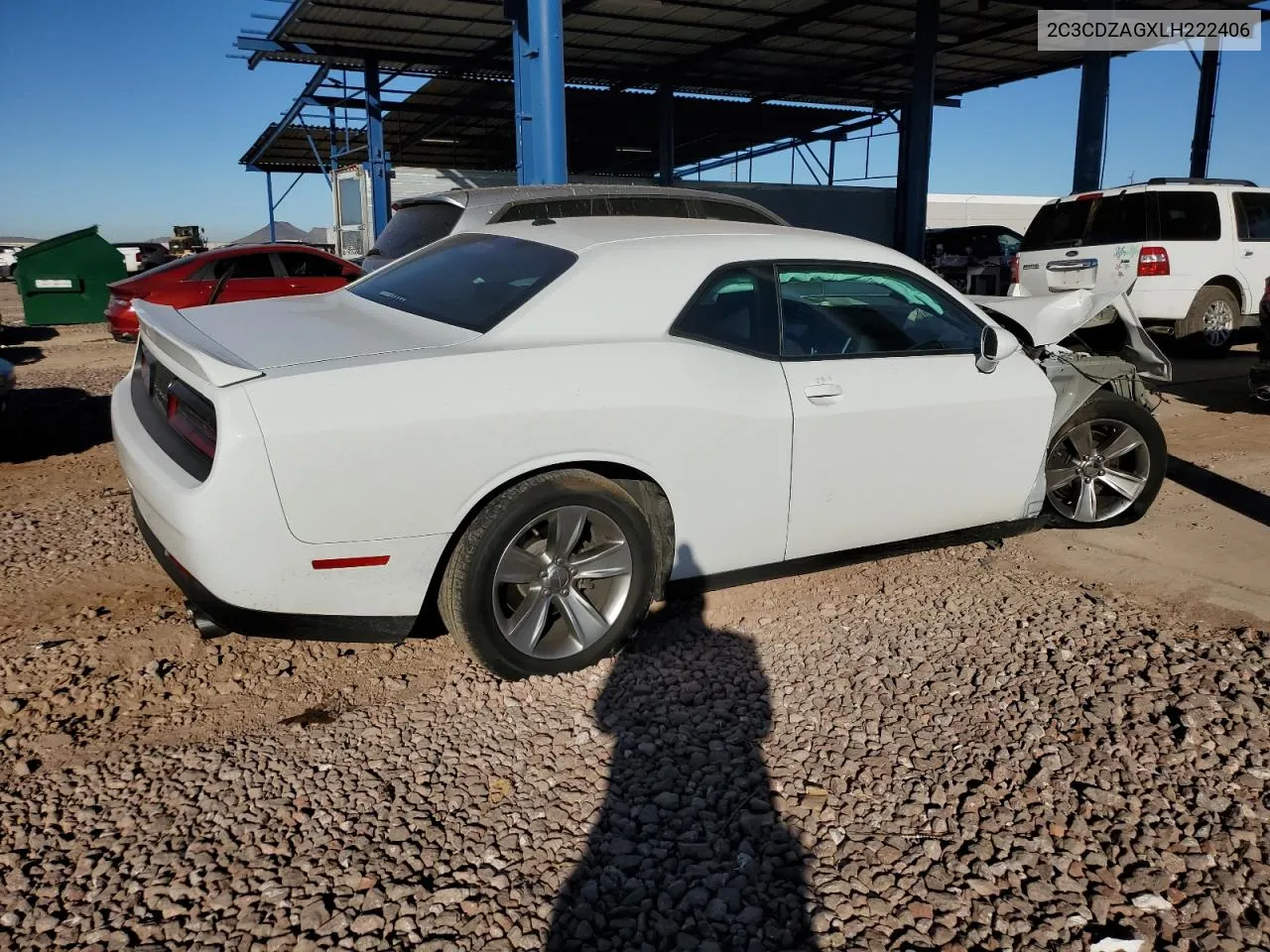 2020 Dodge Challenger Sxt VIN: 2C3CDZAGXLH222406 Lot: 77501494