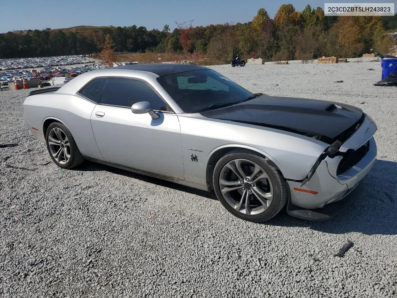 2020 Dodge Challenger R/T VIN: 2C3CDZBT5LH243823 Lot: 77839964