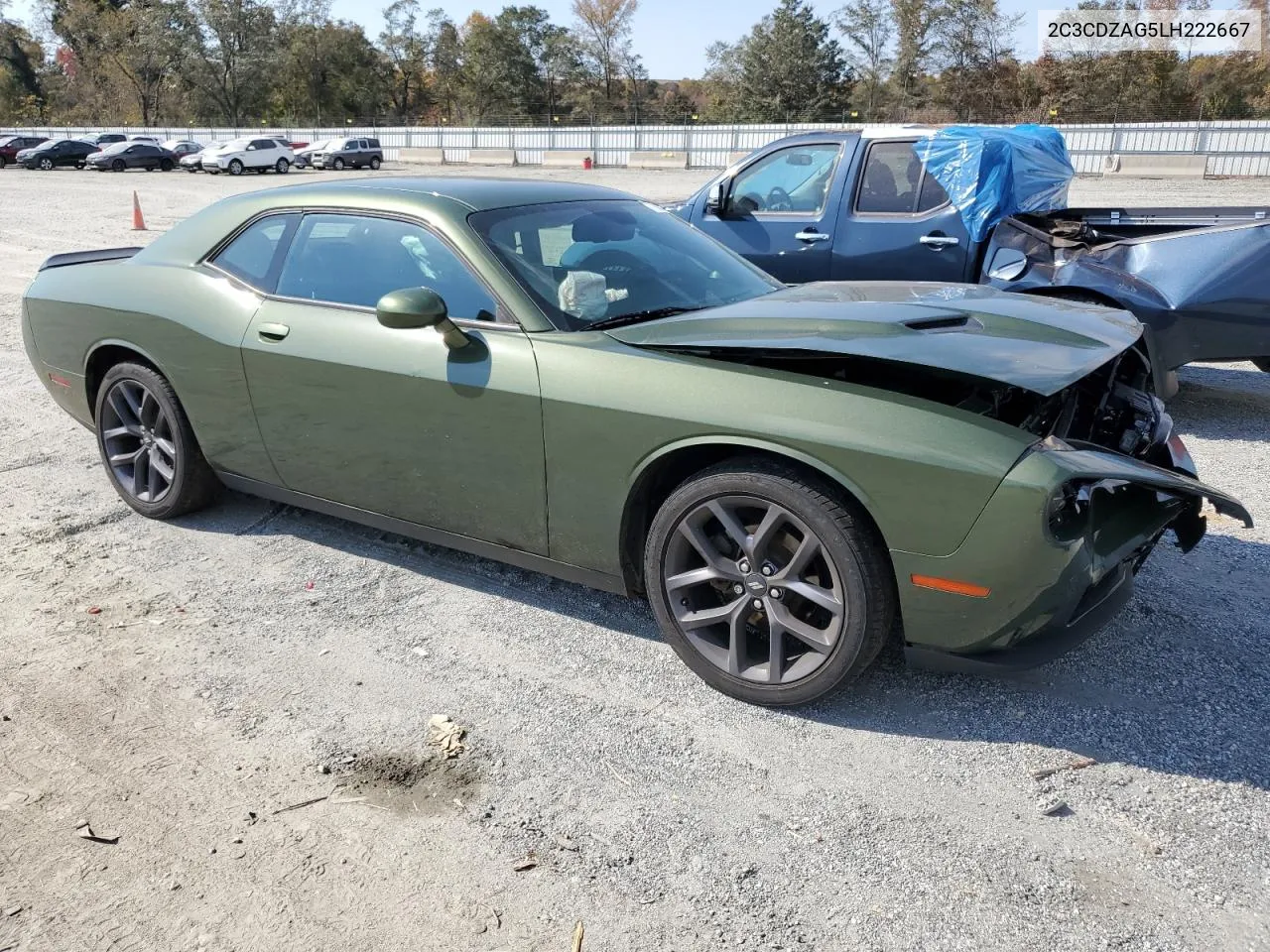 2020 Dodge Challenger Sxt VIN: 2C3CDZAG5LH222667 Lot: 77936784