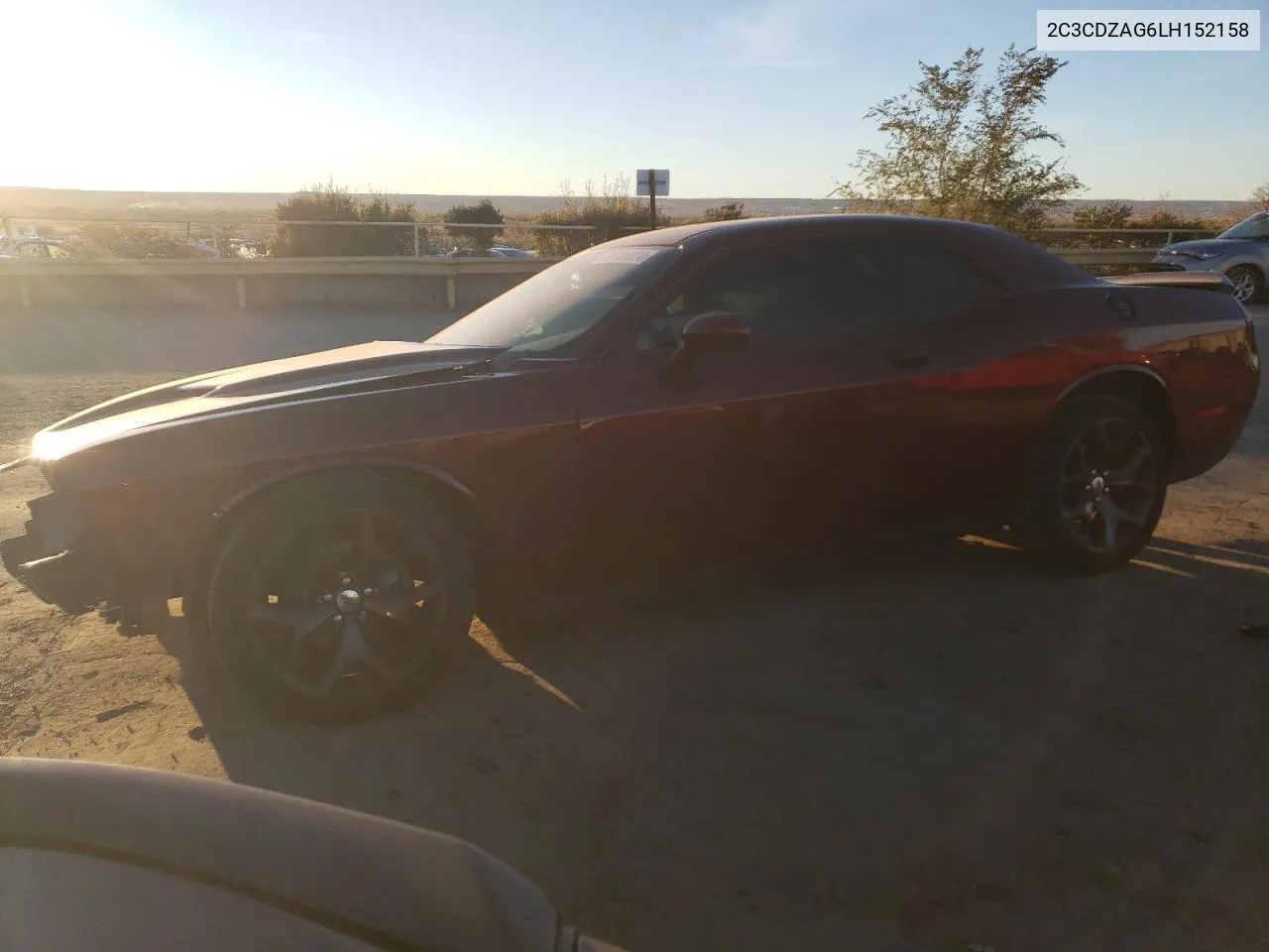 2020 Dodge Challenger Sxt VIN: 2C3CDZAG6LH152158 Lot: 80736024