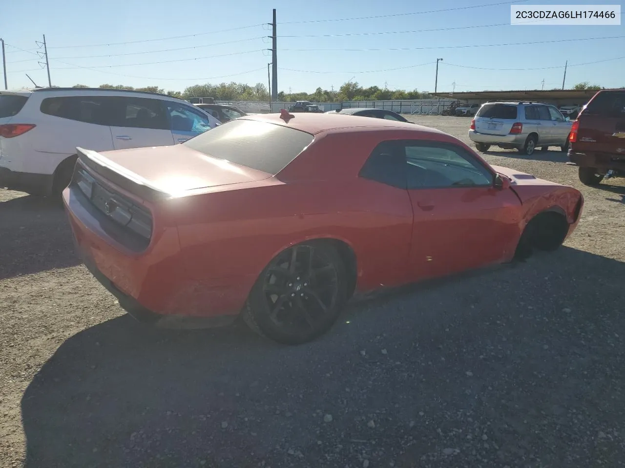 2020 Dodge Challenger Sxt VIN: 2C3CDZAG6LH174466 Lot: 80742994